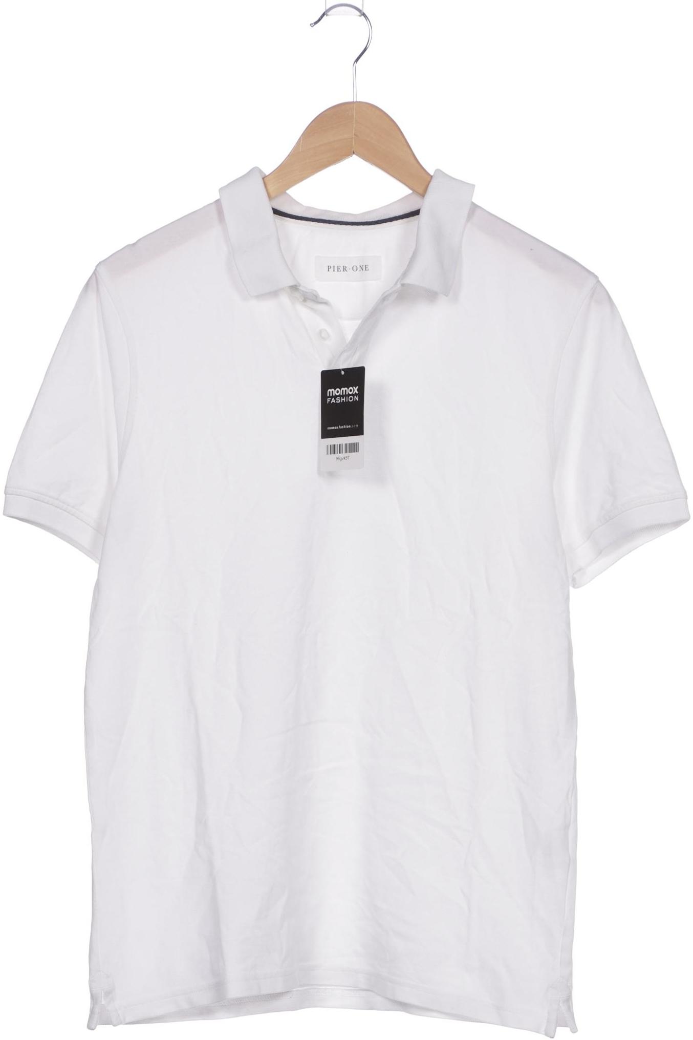 

pier one Herren Poloshirt, weiß, Gr. 48