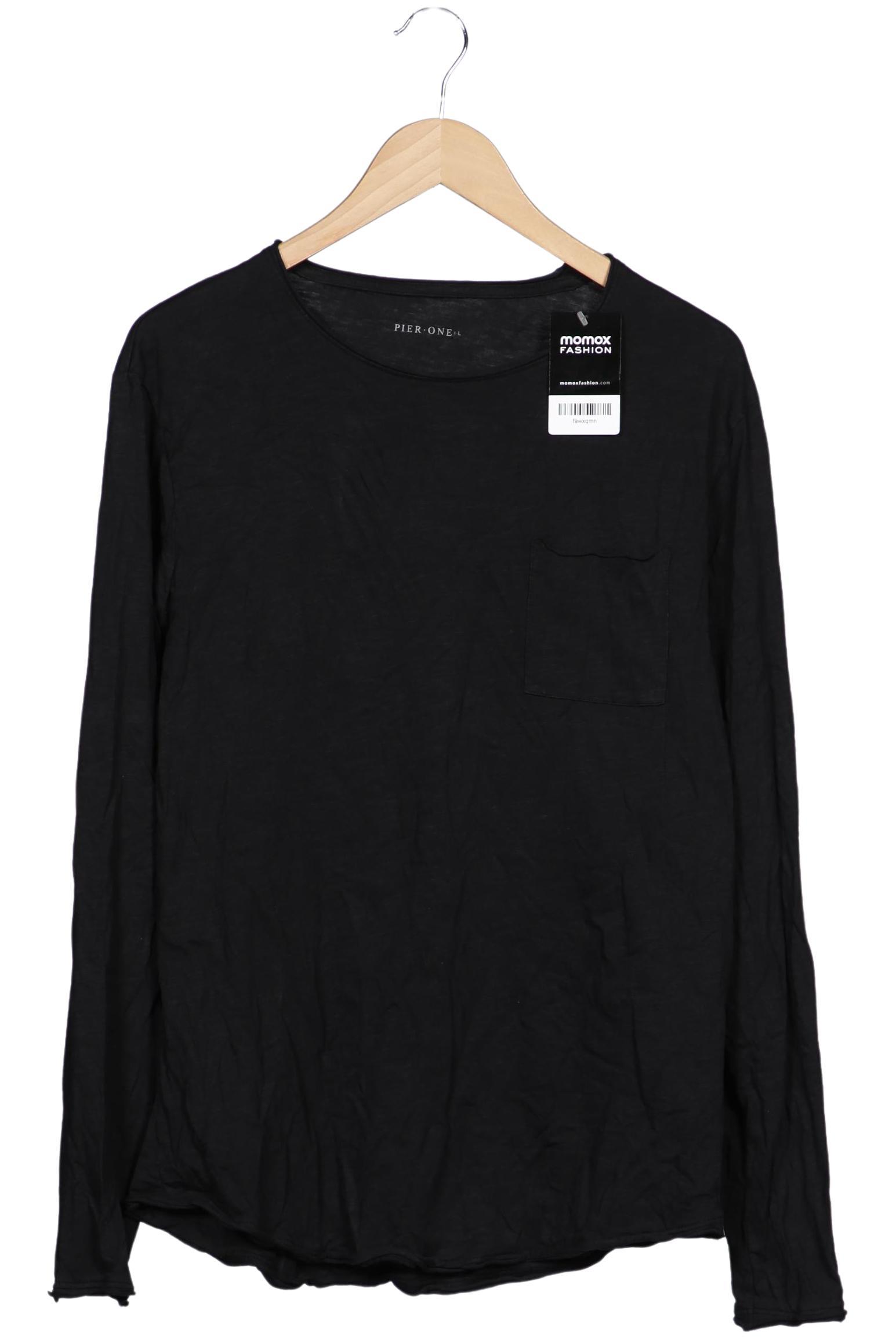 Thumbnail - pier one Herren Langarmshirt, schwarz, Gr. 52