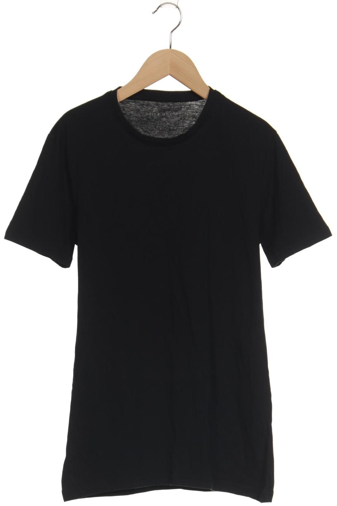 

pier one Herren T-Shirt, schwarz, Gr. 44