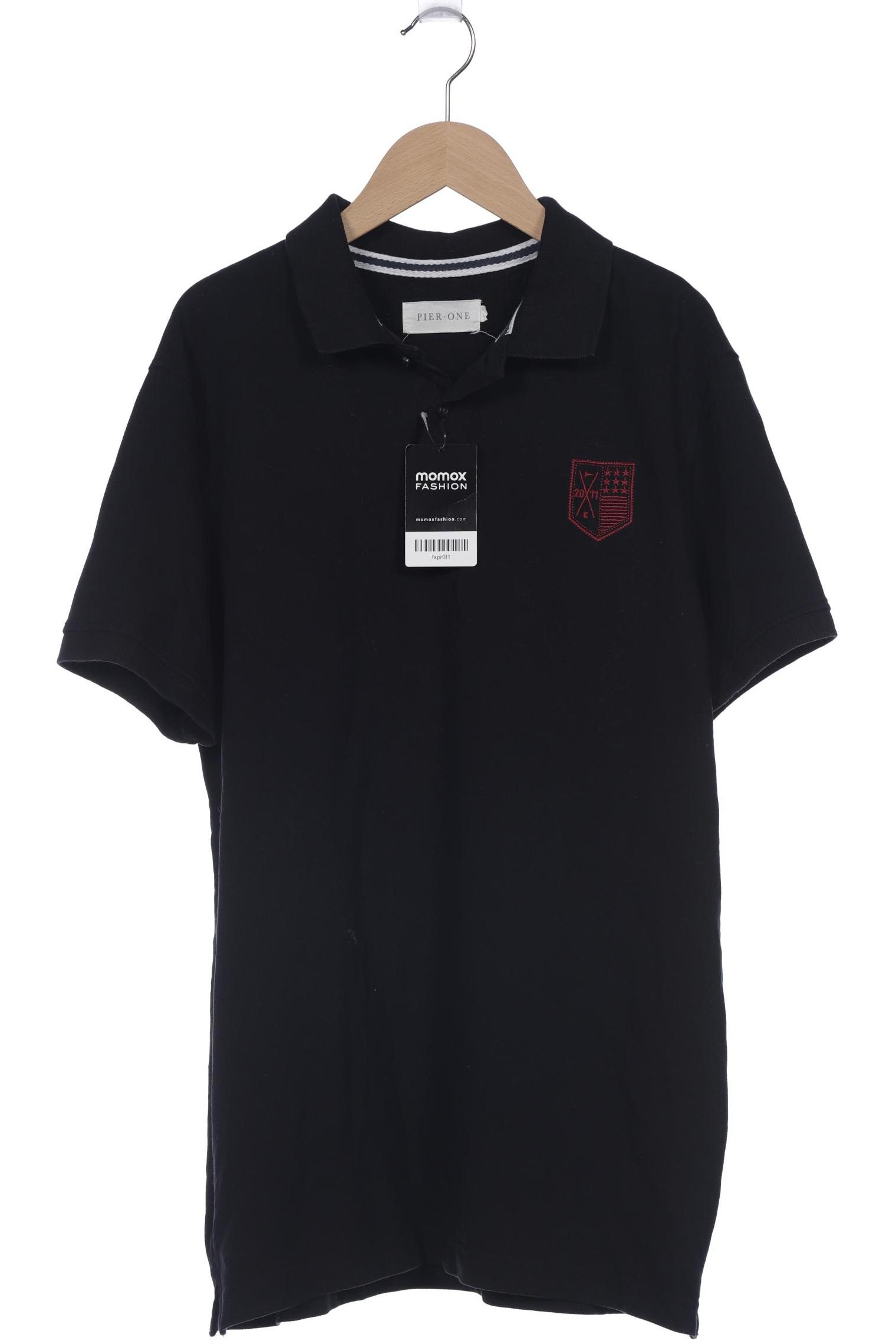 

pier one Herren Poloshirt, schwarz