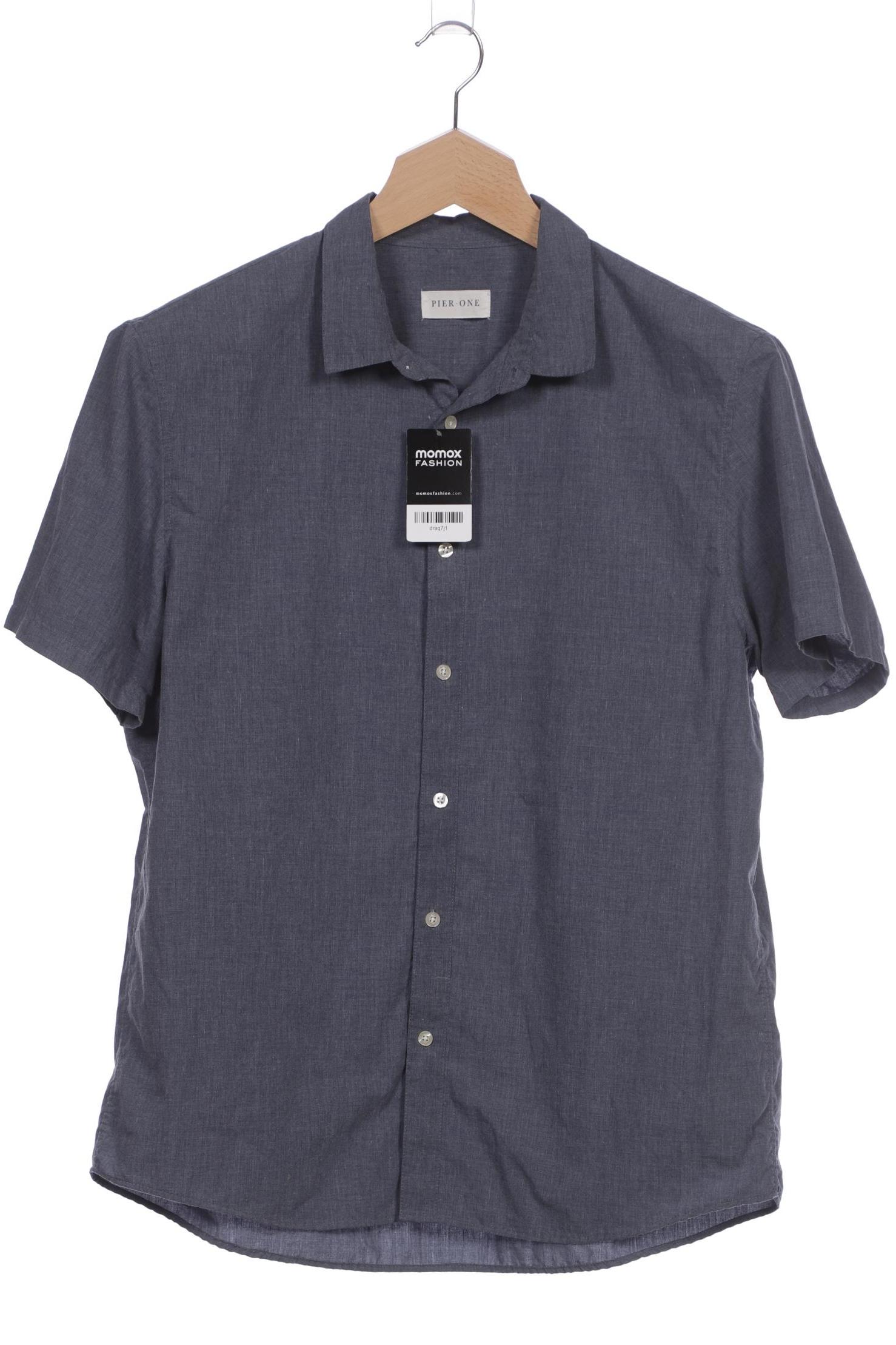 

pier one Herren Hemd, blau, Gr. 56
