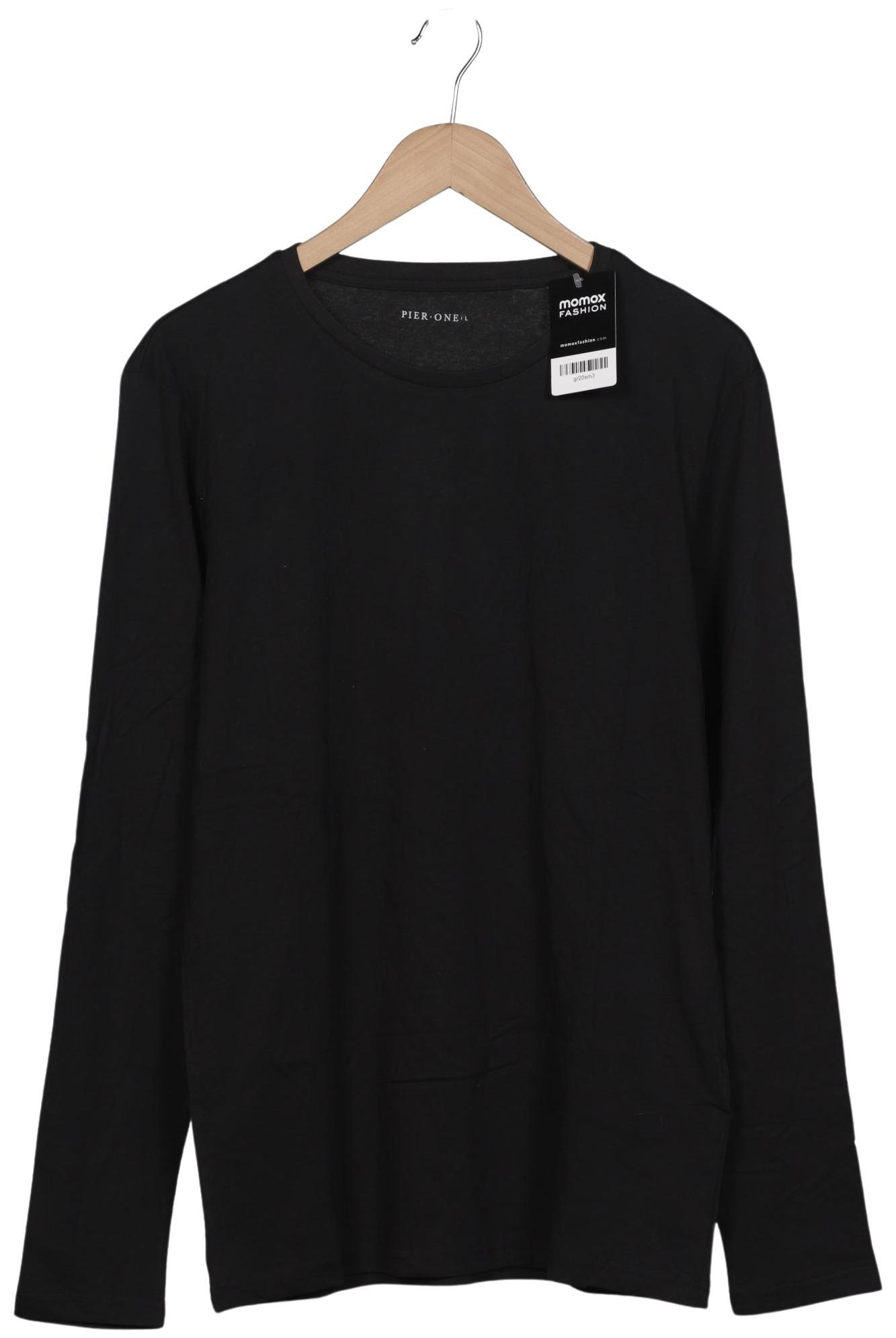 

pier one Herren Langarmshirt, schwarz, Gr. 52