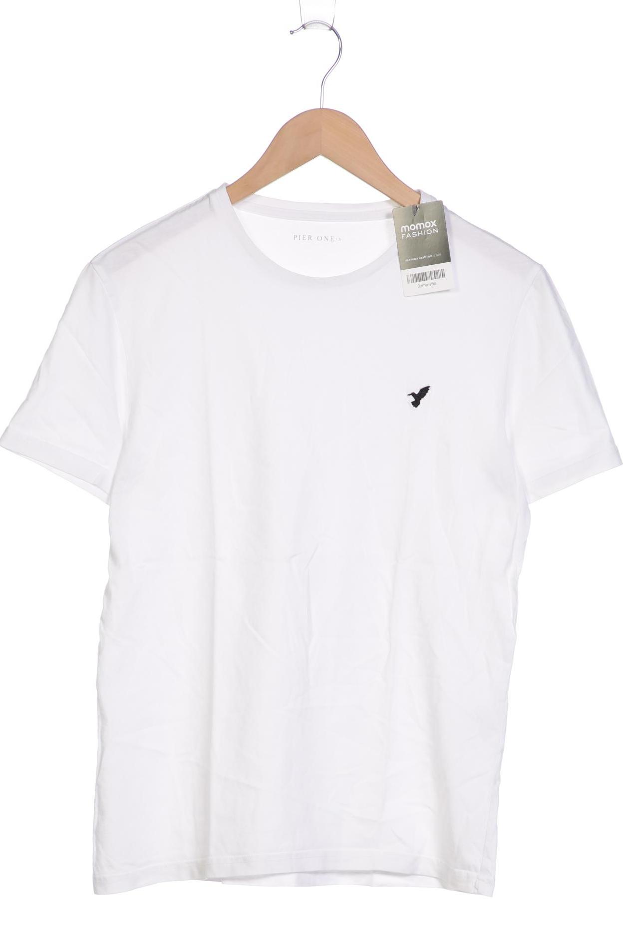 

pier one Herren T-Shirt, weiß, Gr. 46