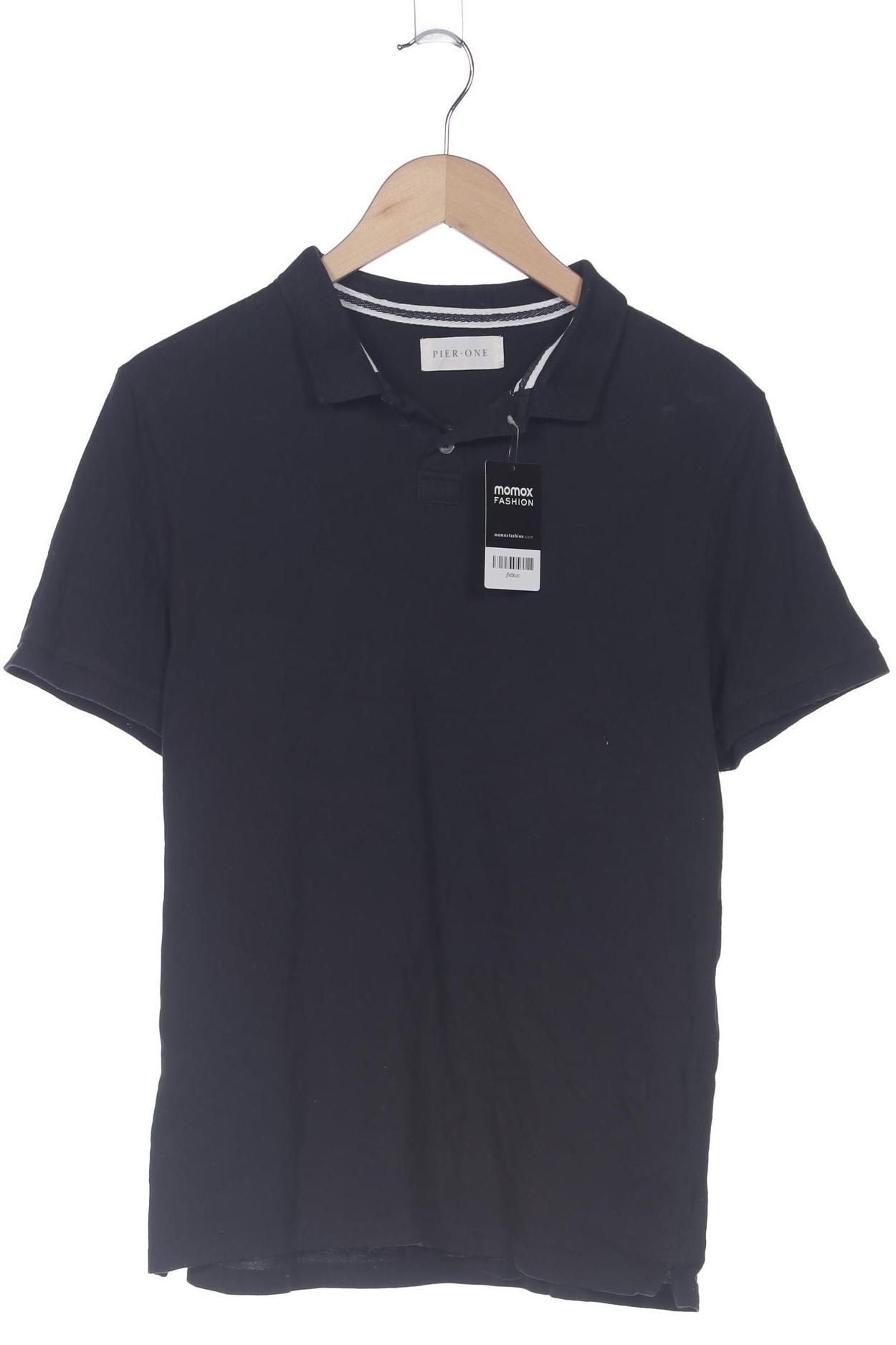 

pier one Herren Poloshirt, schwarz, Gr. 48