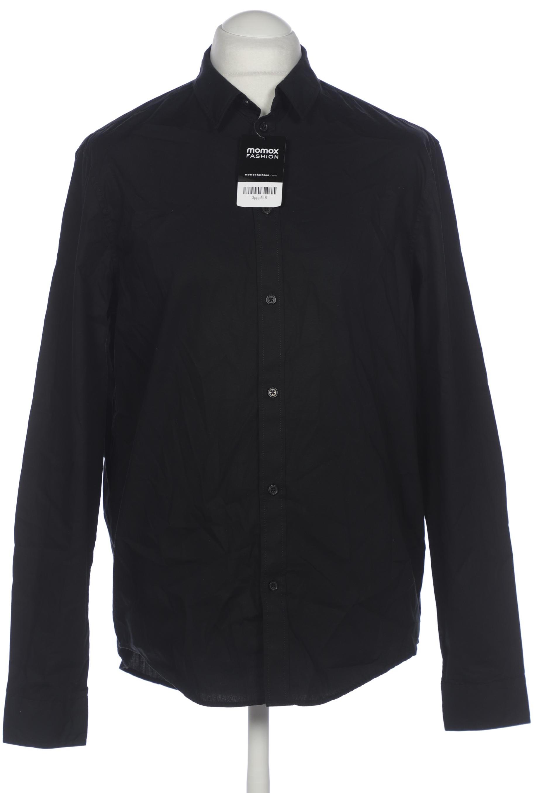 

pier one Herren Hemd, schwarz, Gr. 52