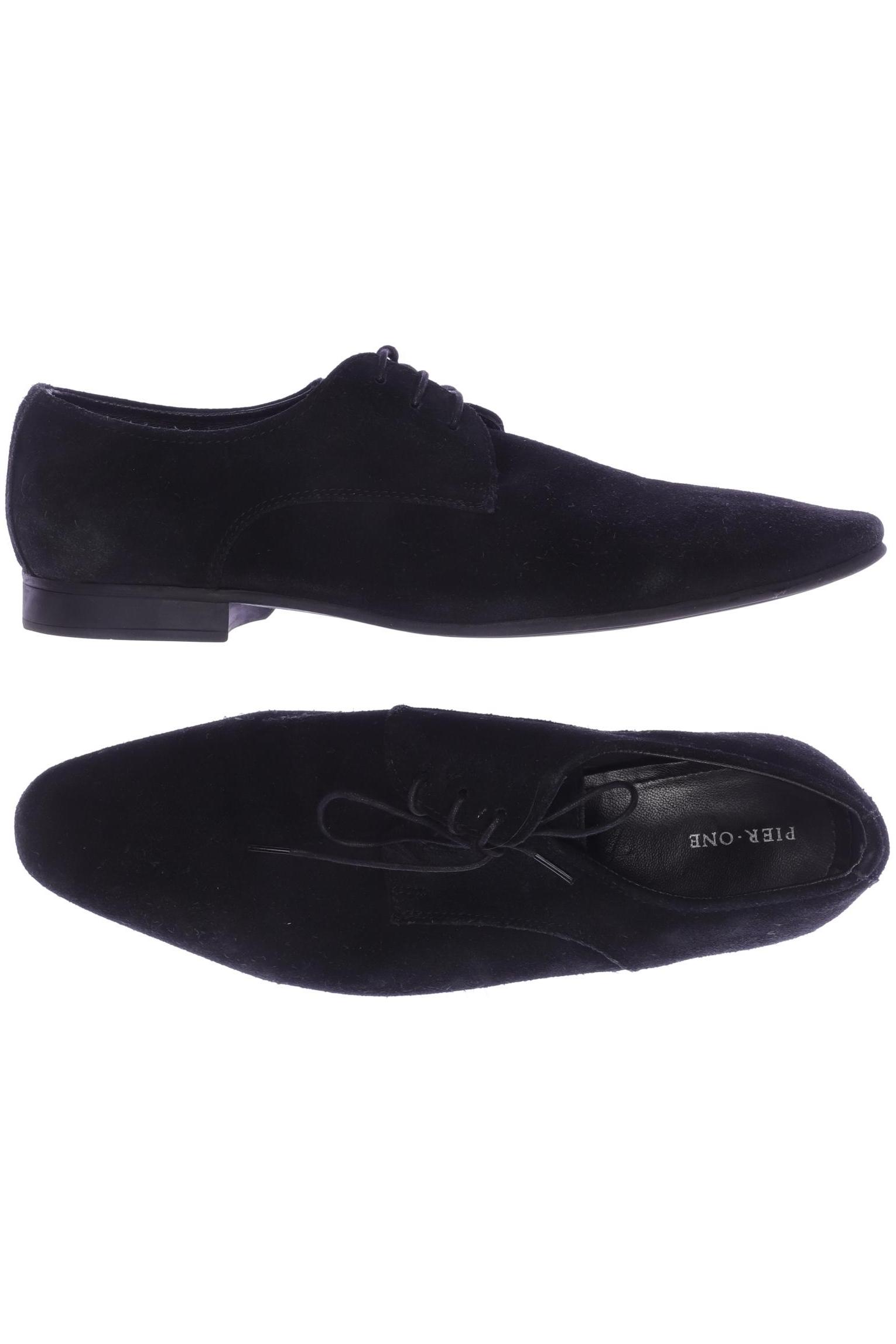 

pier one Herren Halbschuh, schwarz, Gr. 44