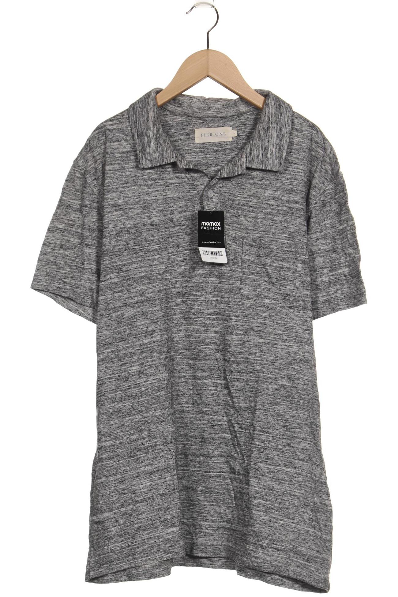 

pier one Herren Poloshirt, grau, Gr. 52