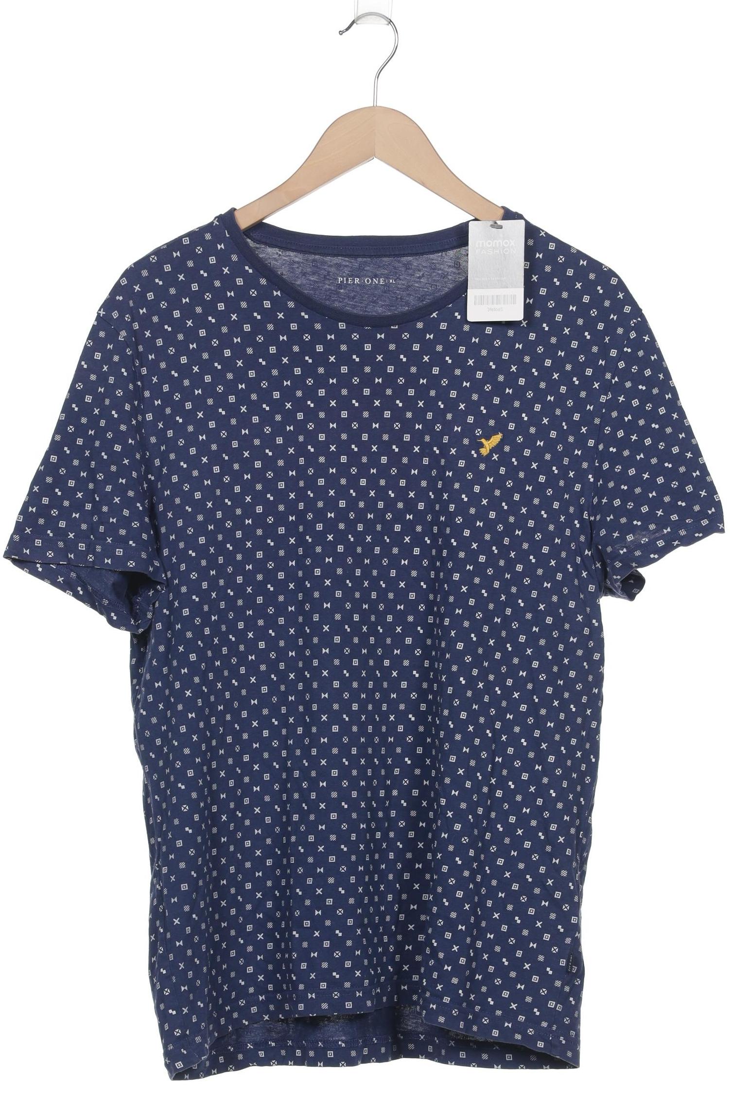 

pier one Herren T-Shirt, blau, Gr. 54