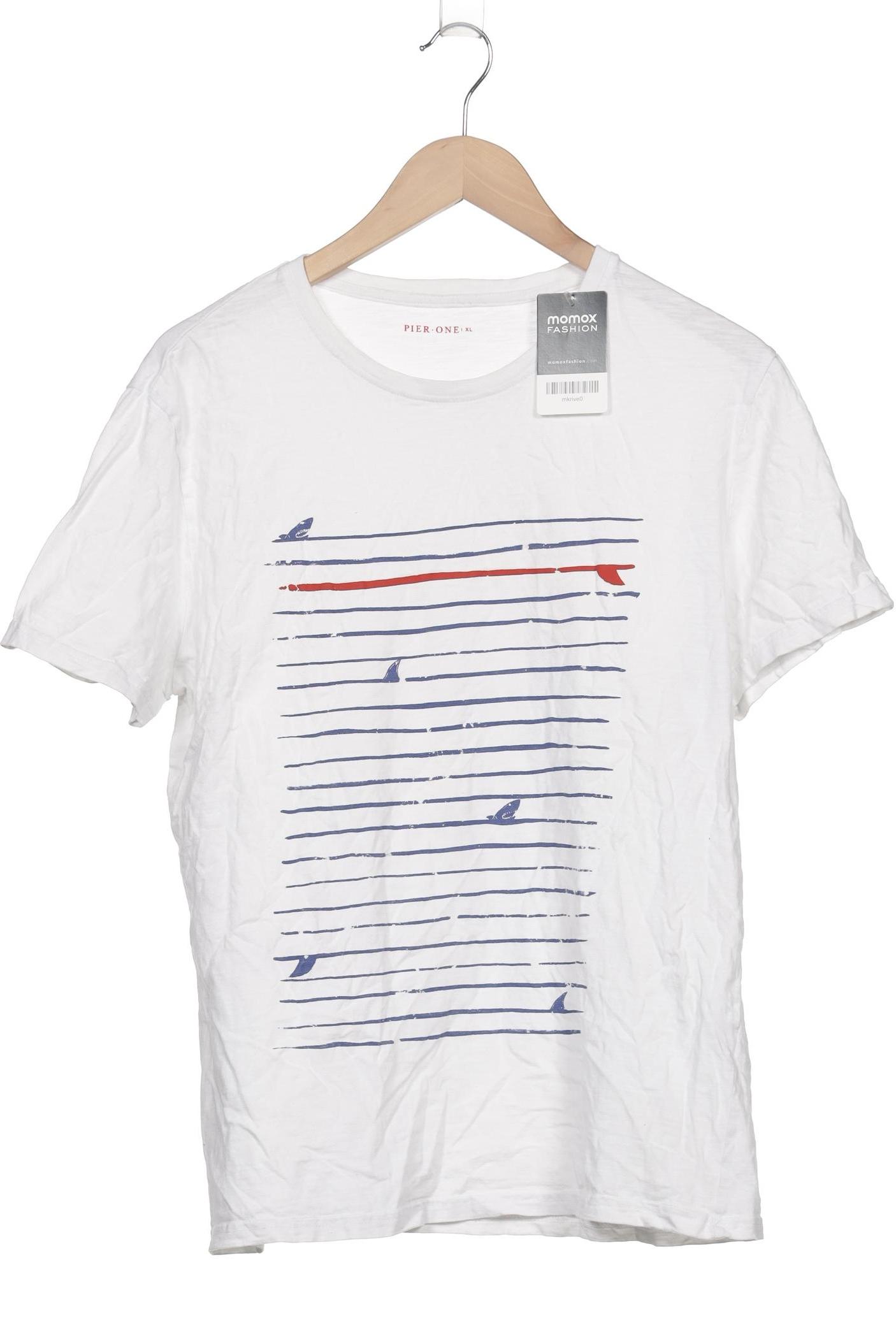 

pier one Herren T-Shirt, weiß, Gr. 54