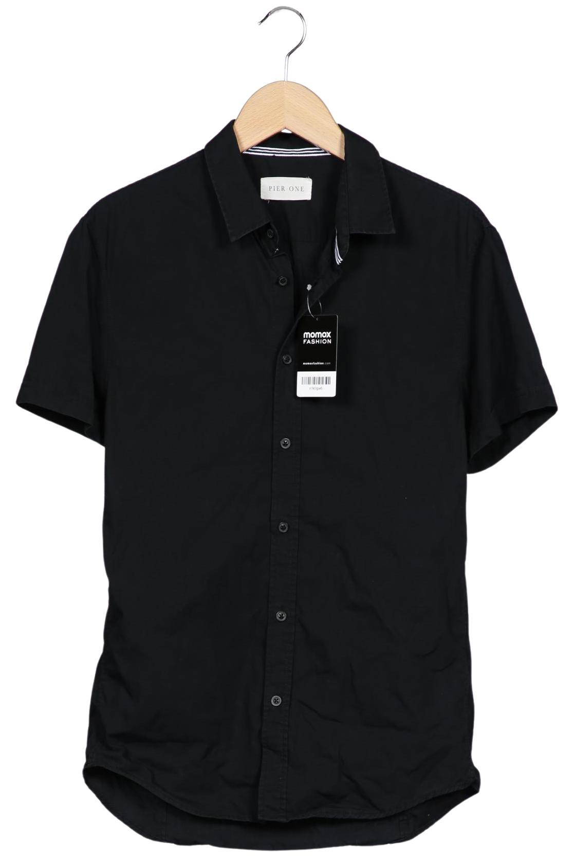 

pier one Herren Hemd, schwarz, Gr. 46