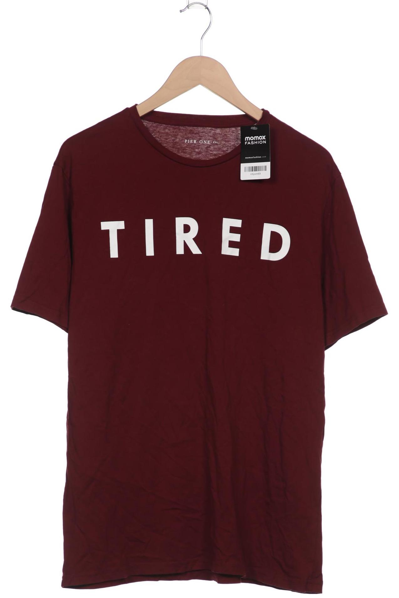 

pier one Herren T-Shirt, bordeaux