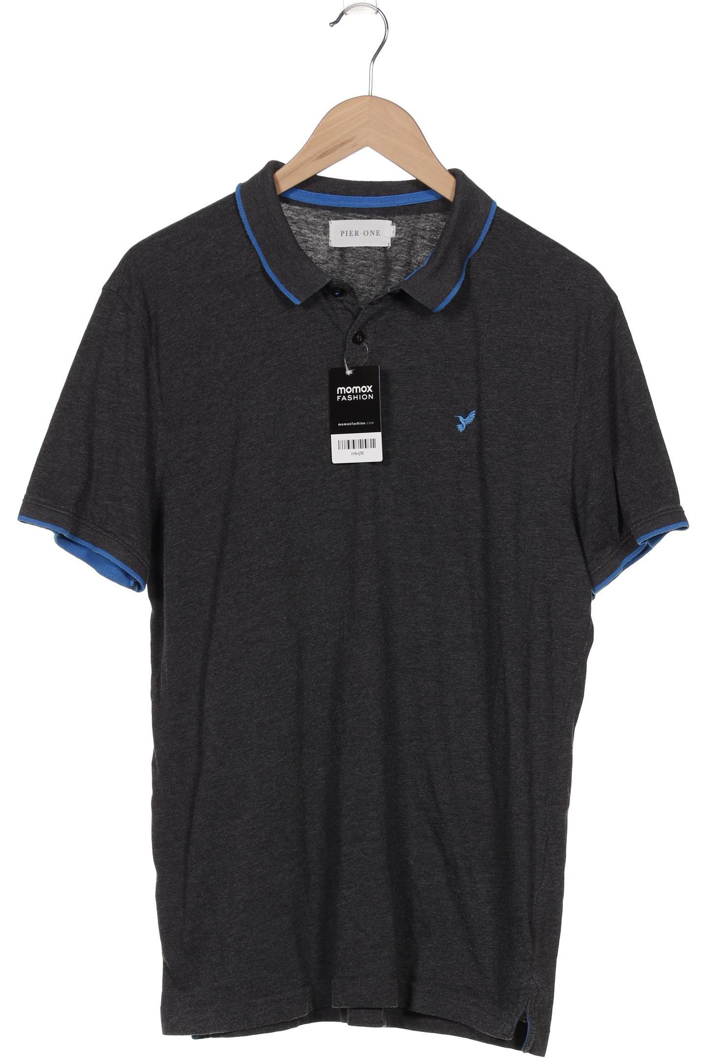 

pier one Herren Poloshirt, grau, Gr. 52