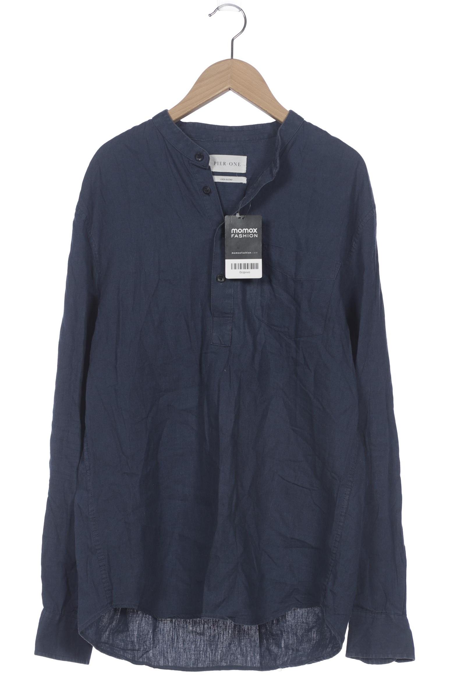 

pier one Herren Hemd, blau, Gr. 48