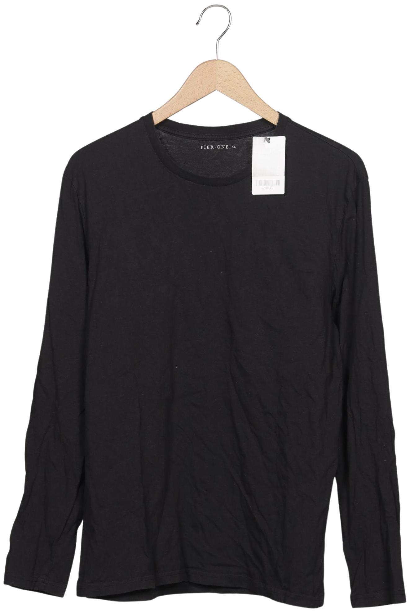 Thumbnail - pier one Herren Langarmshirt, schwarz, Gr. 54