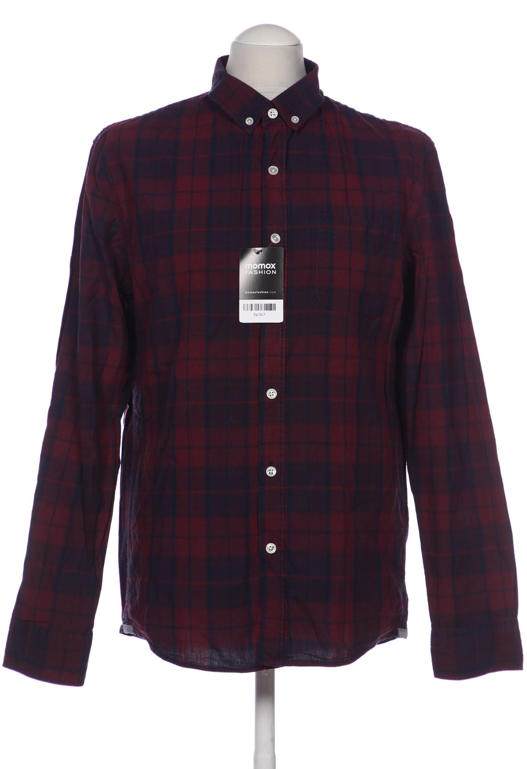 

pier one Herren Hemd, bordeaux, Gr. 48