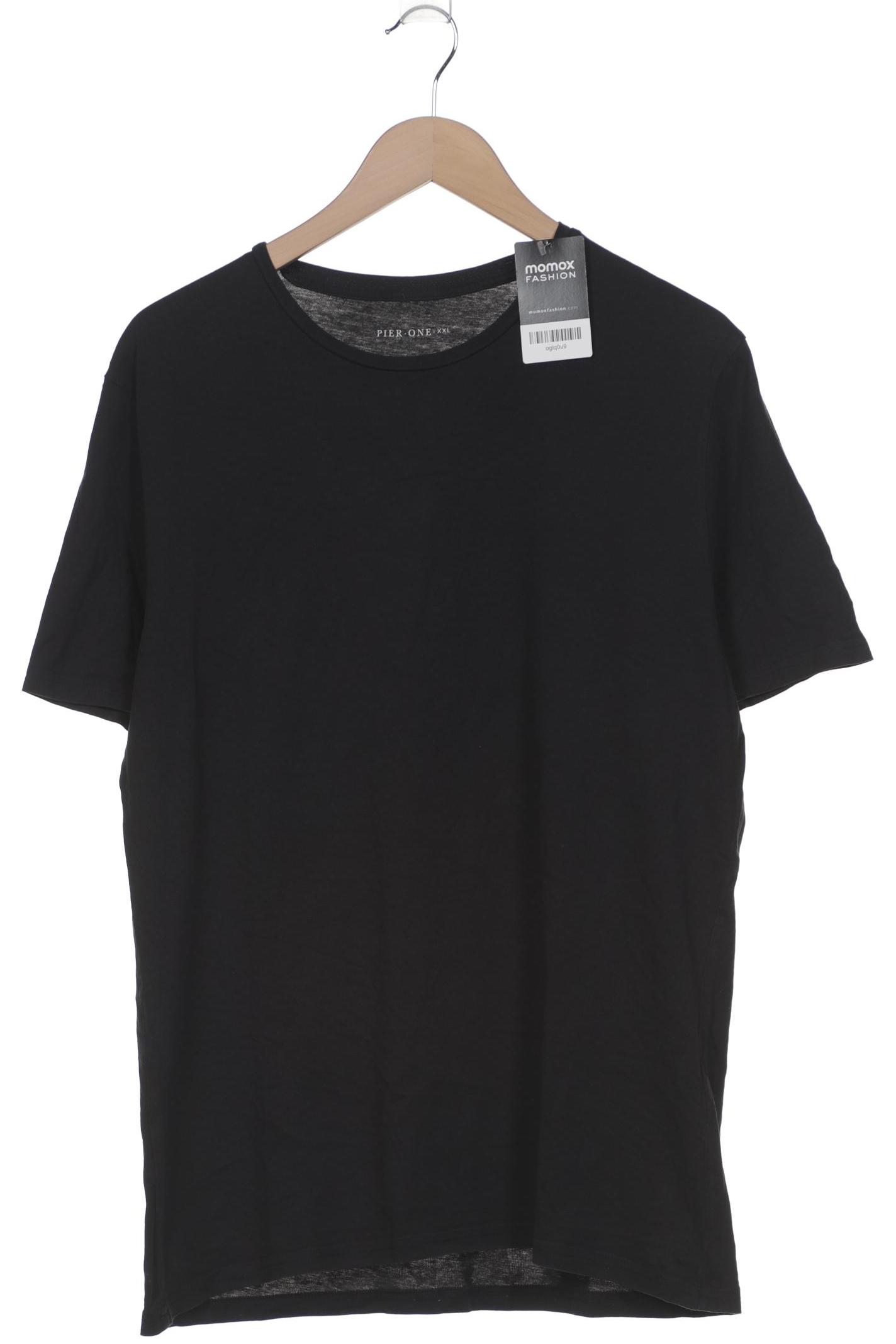 

pier one Herren T-Shirt, schwarz, Gr. 56