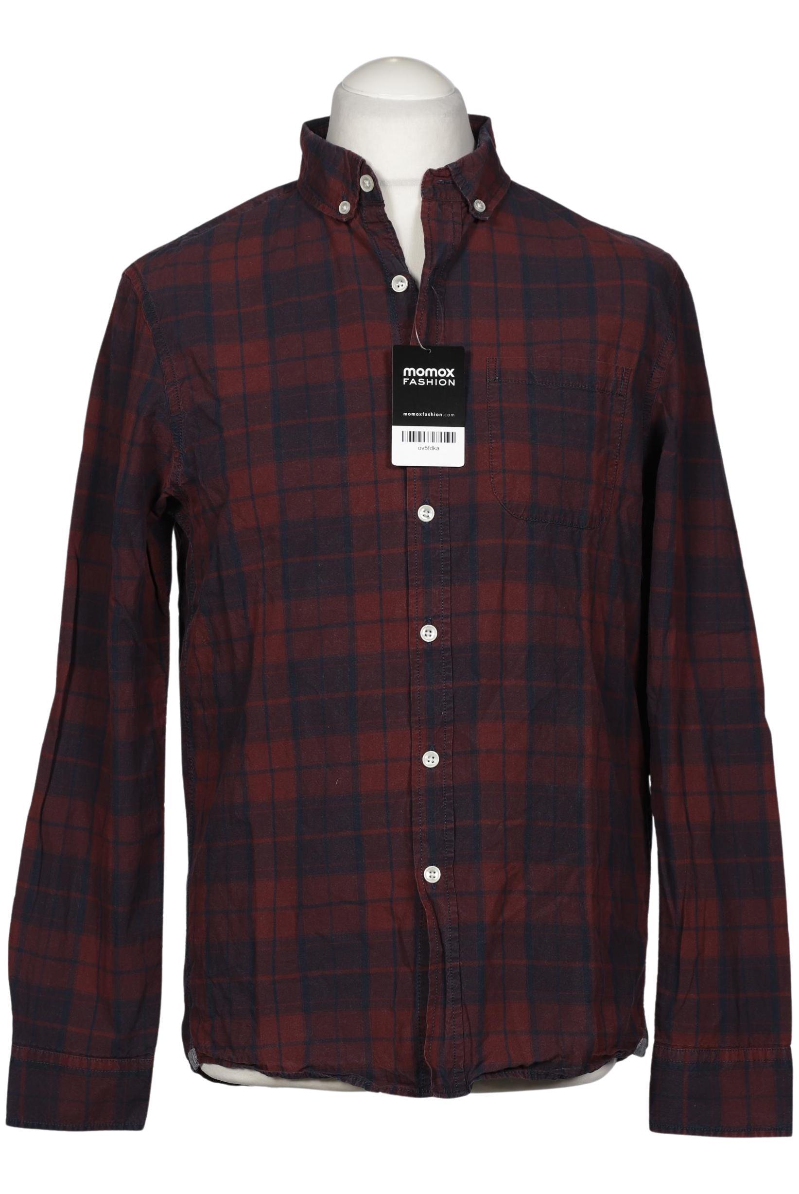 

pier one Herren Hemd, bordeaux, Gr. 48