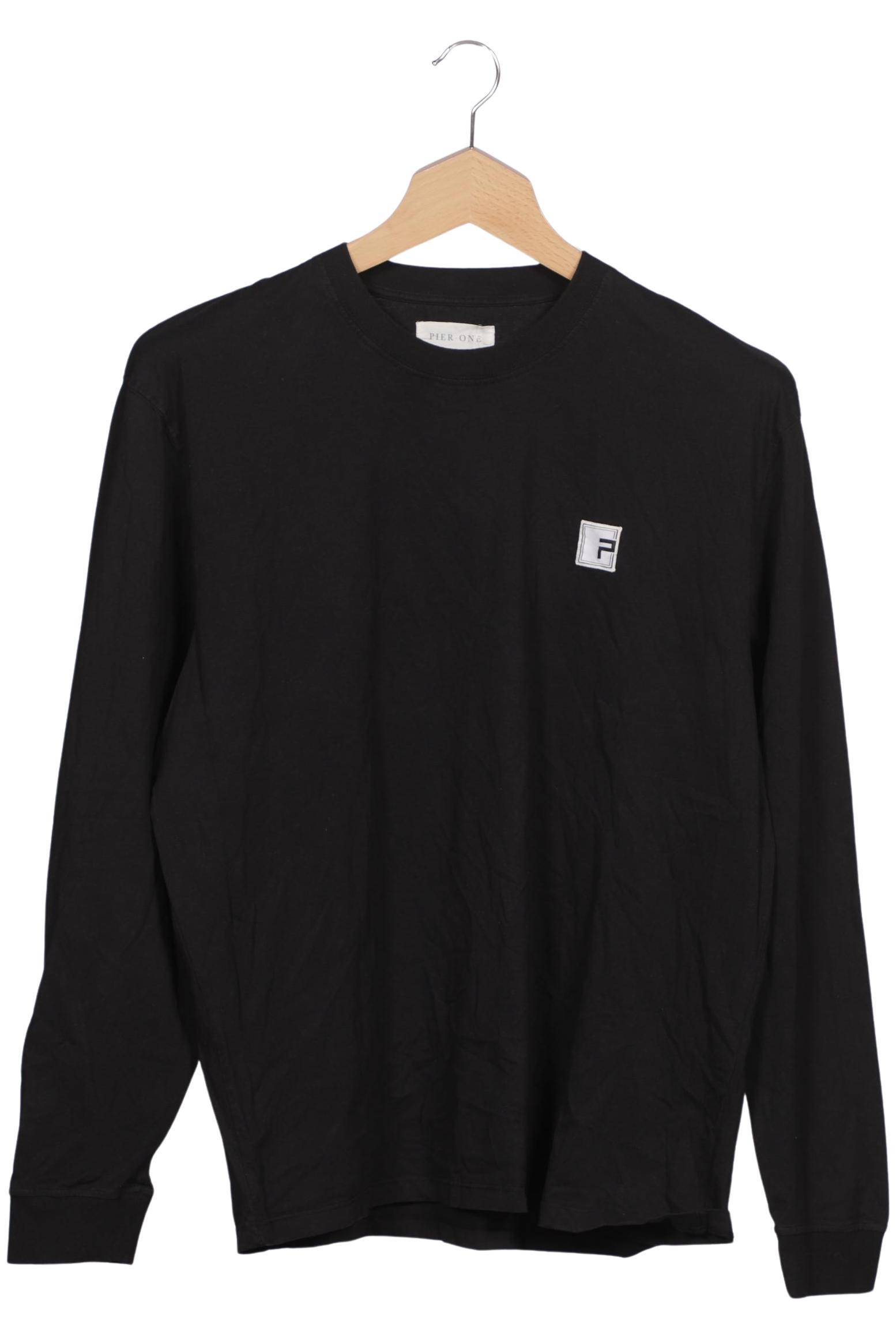 Thumbnail - pier one Herren Langarmshirt, schwarz, Gr. 52