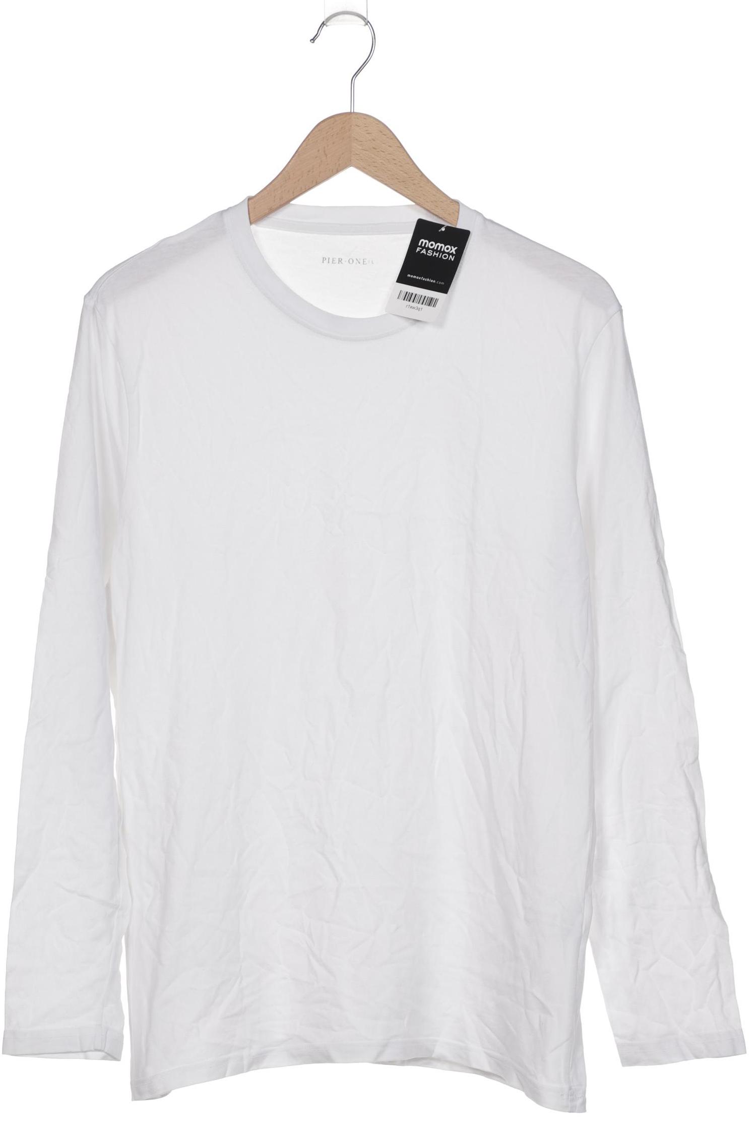 

pier one Herren Langarmshirt, weiß, Gr. 52