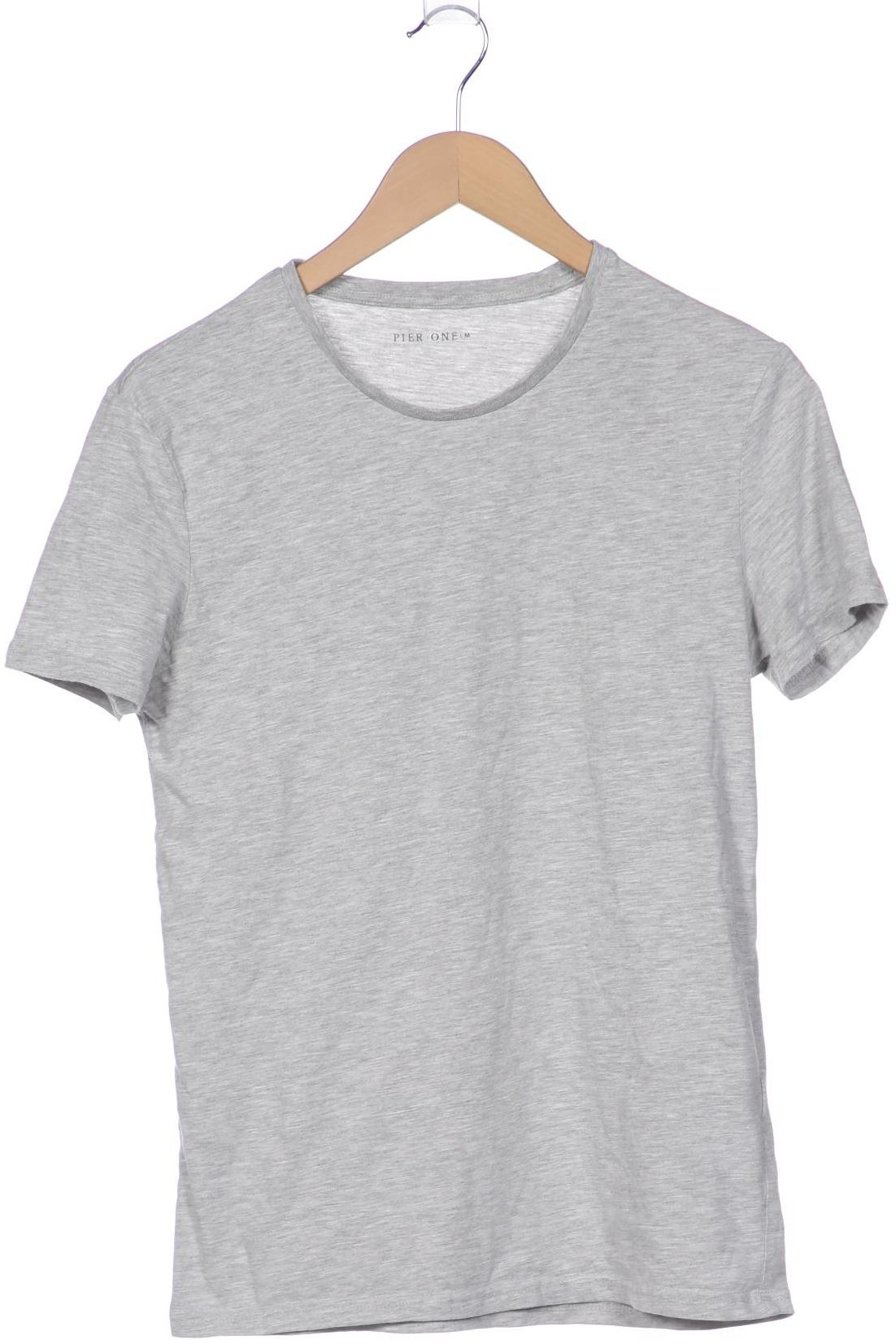 

pier one Herren T-Shirt, grau, Gr. 48