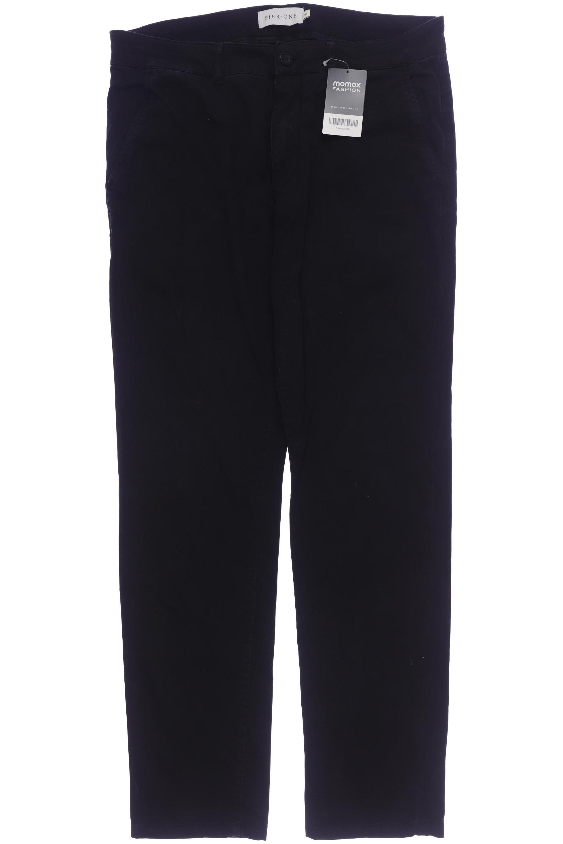 

pier one Herren Stoffhose, schwarz, Gr. 33