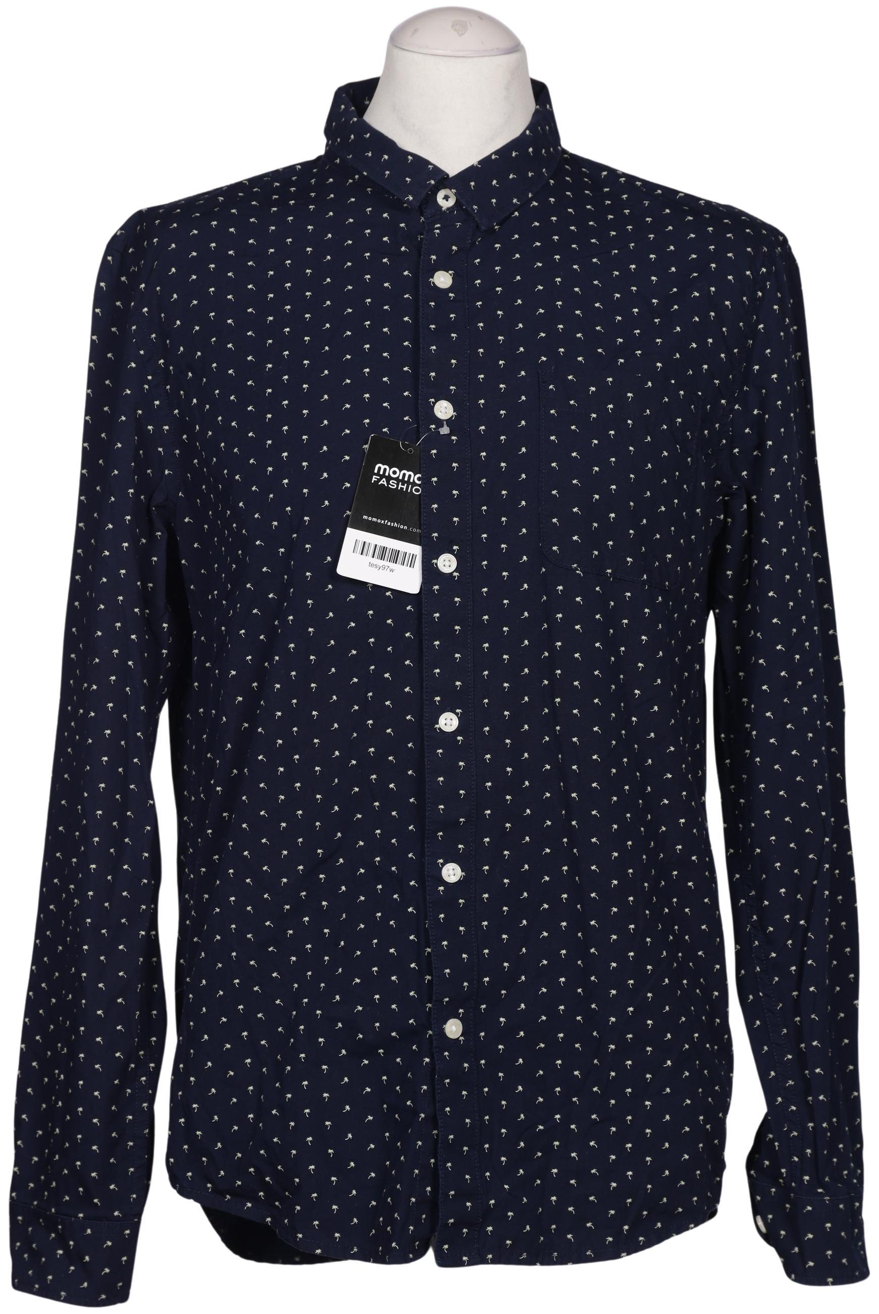 

pier one Herren Hemd, marineblau, Gr. 48