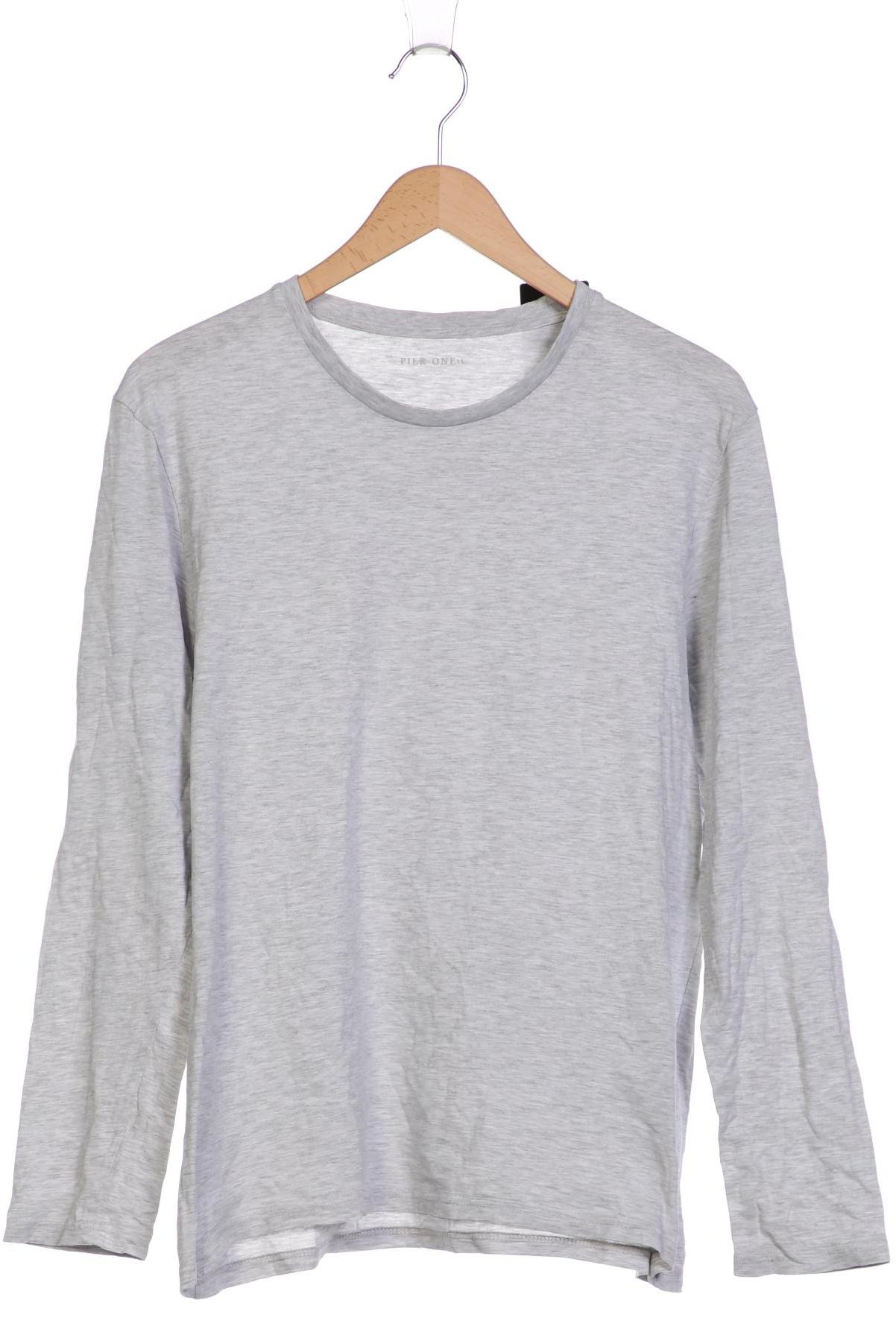 

pier one Herren Langarmshirt, grau, Gr. 52