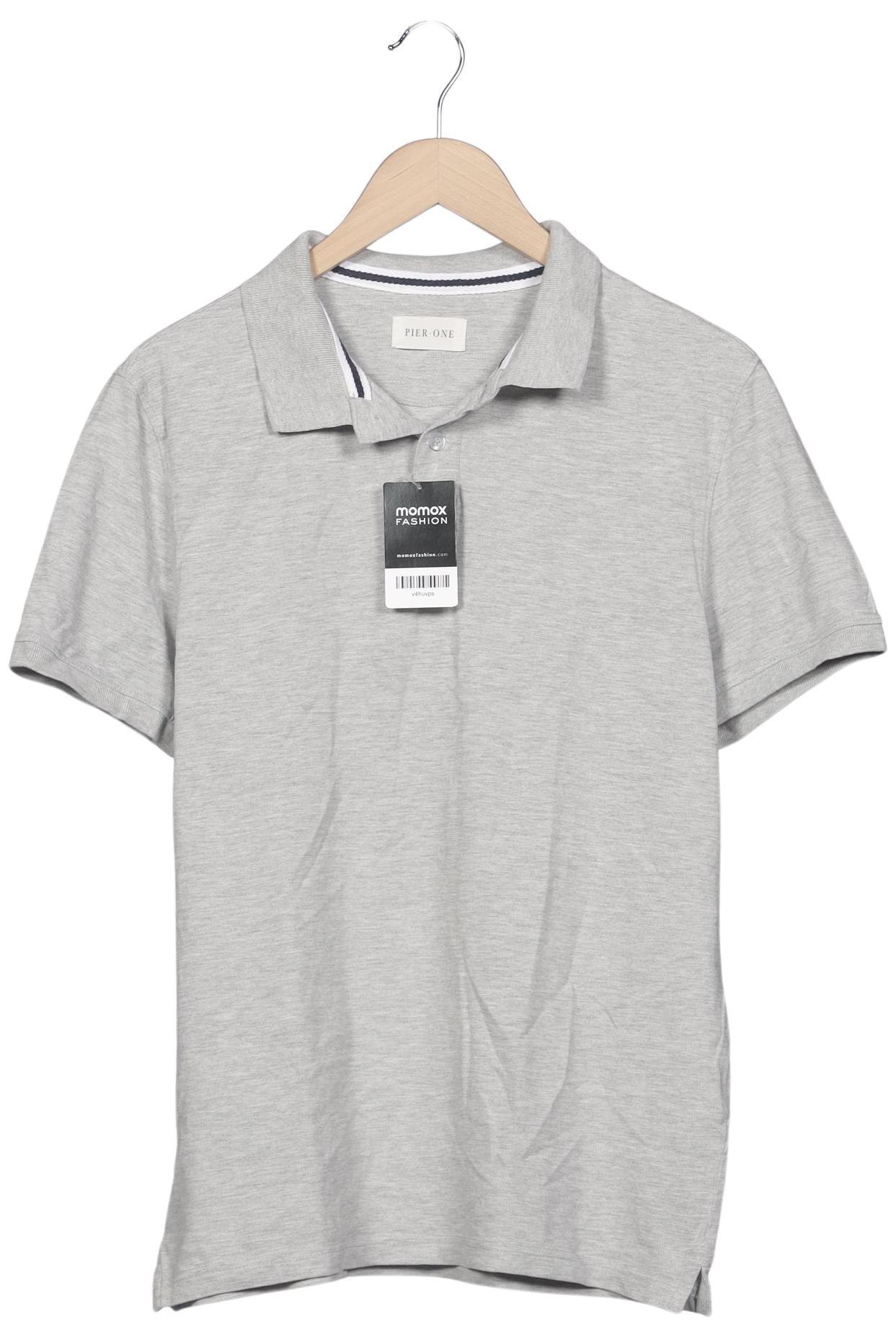 

pier one Herren Poloshirt, grau, Gr. 54