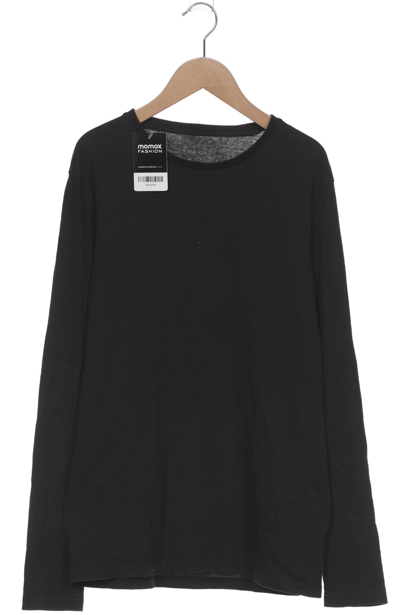 

pier one Herren Langarmshirt, schwarz, Gr. 48