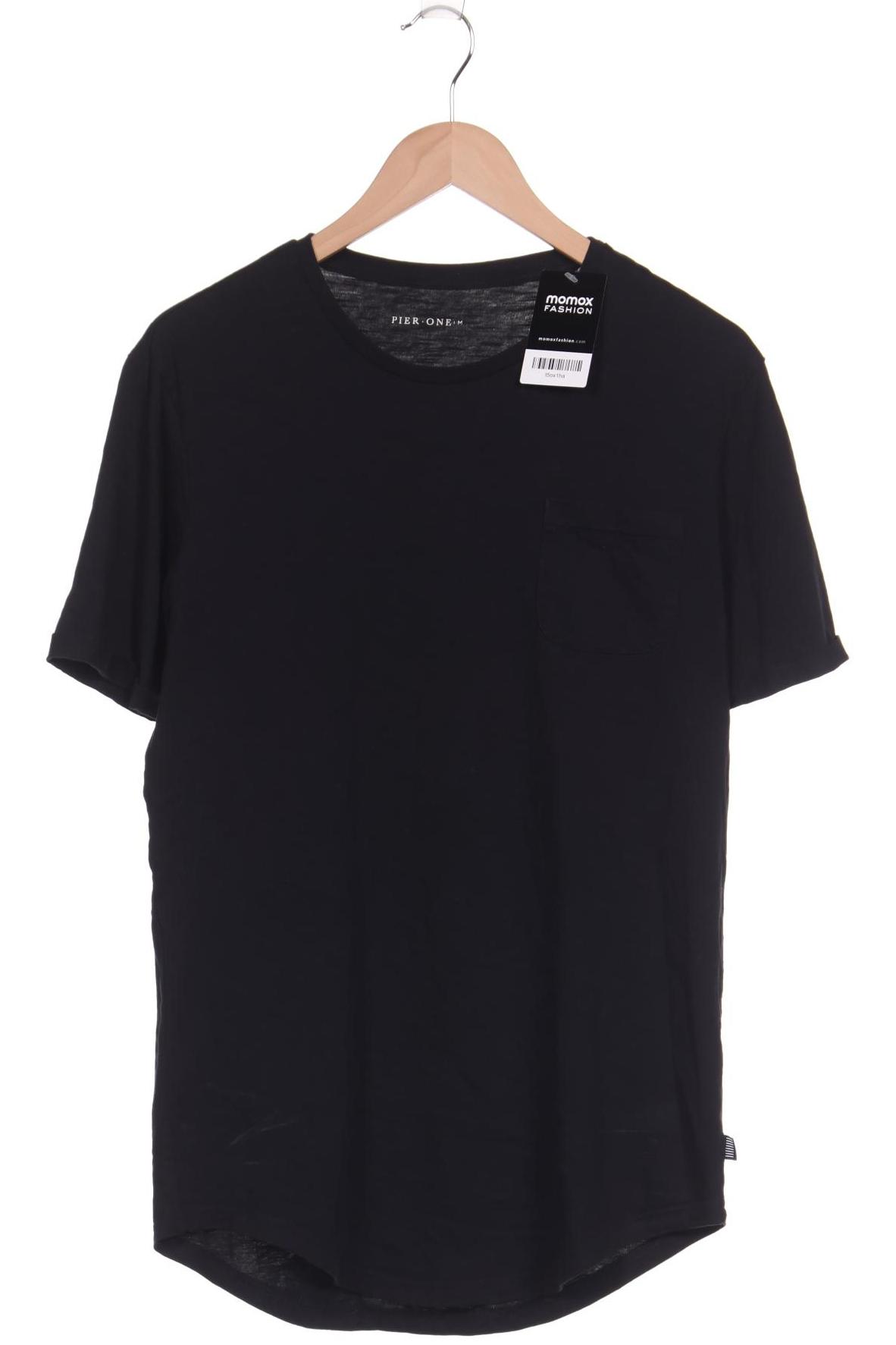 

pier one Herren T-Shirt, schwarz, Gr. 48