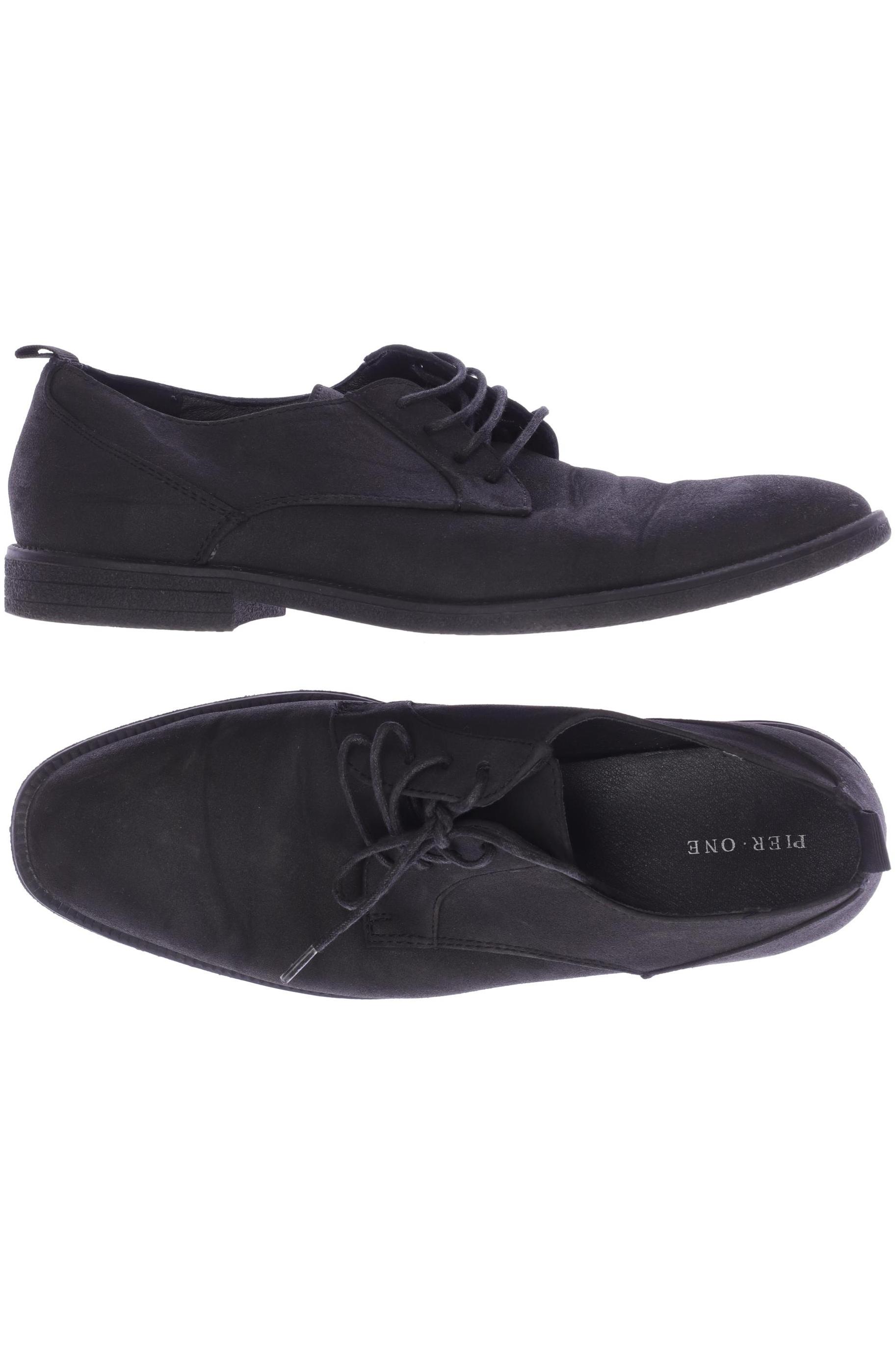

pier one Herren Halbschuh, schwarz, Gr. 42