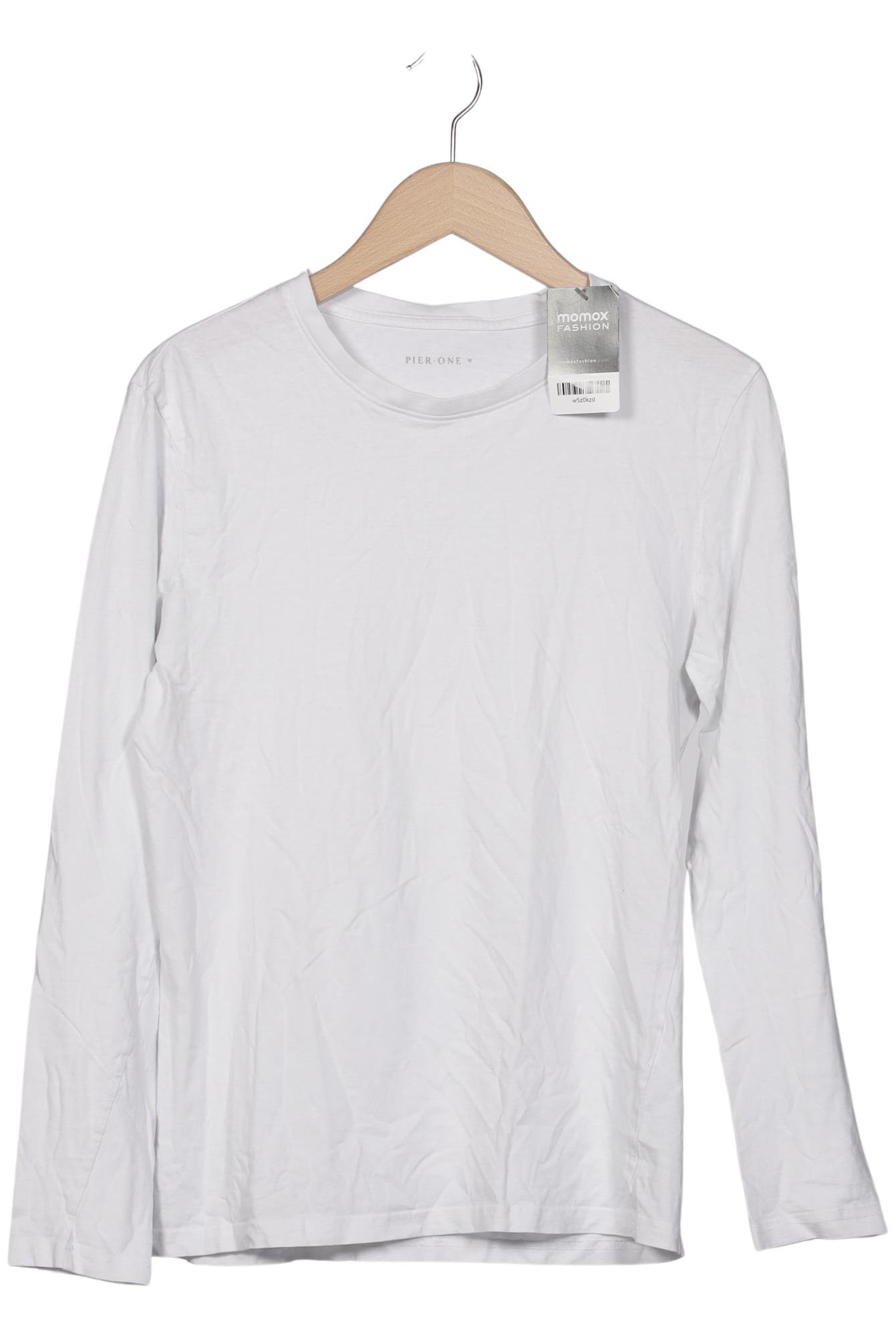 Thumbnail - pier one Herren Langarmshirt, weiß, Gr. 48