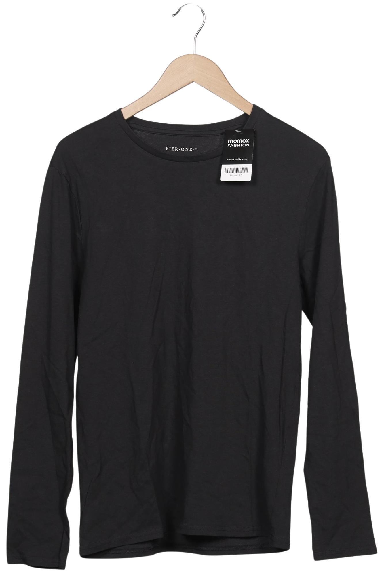 

pier one Herren Langarmshirt, schwarz, Gr. 48