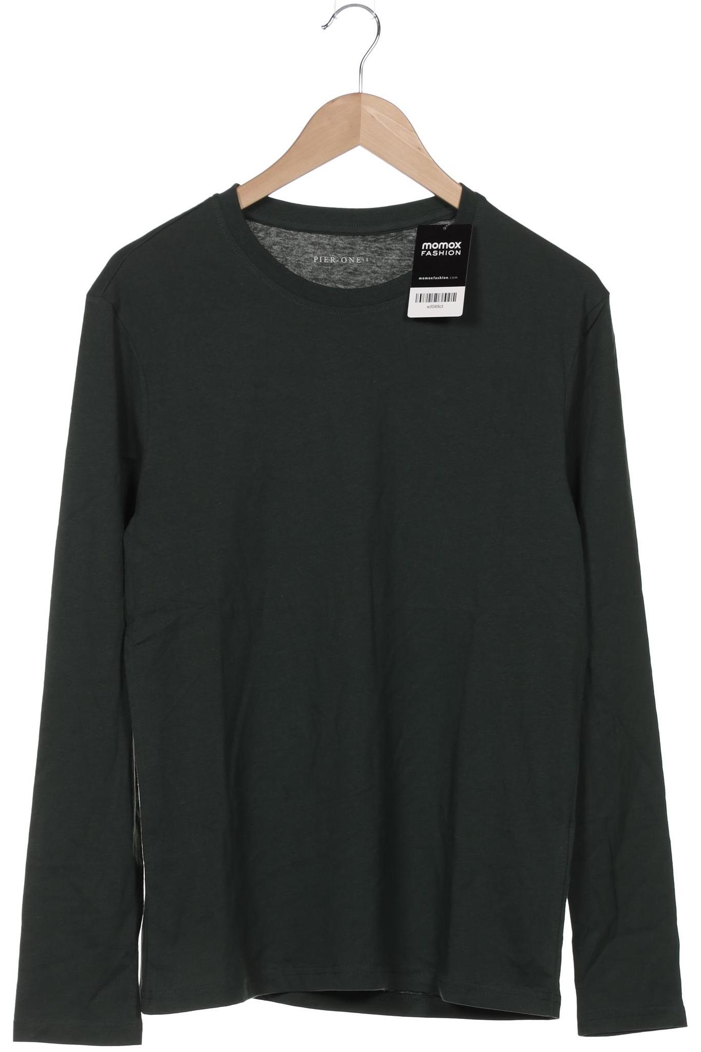 

pier one Herren Langarmshirt, grün, Gr. 46