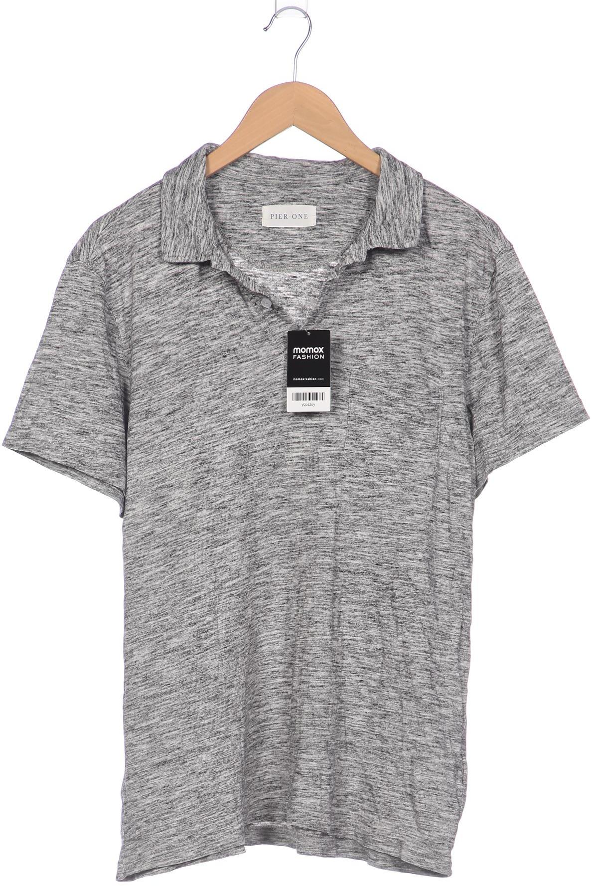 

pier one Herren Poloshirt, grau, Gr. 52