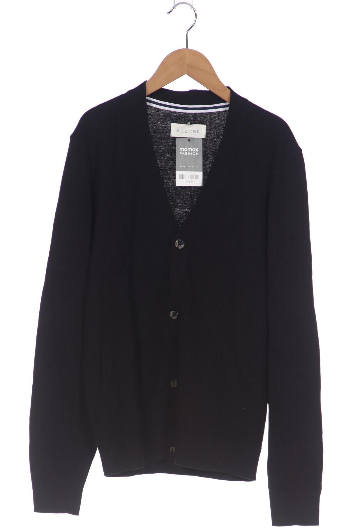

pier one Herren Strickjacke, schwarz, Gr. 48