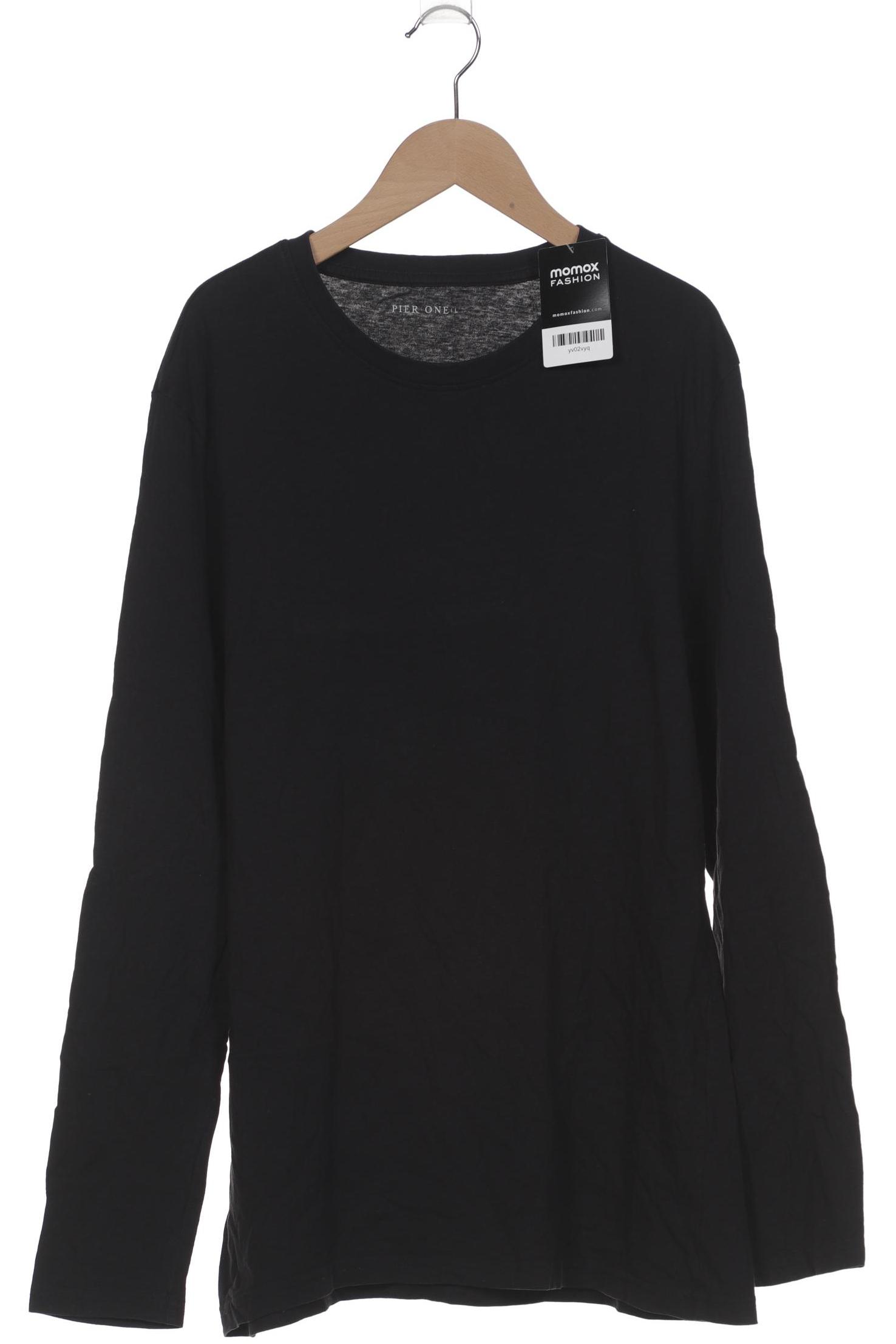 

pier one Herren Langarmshirt, schwarz, Gr. 52