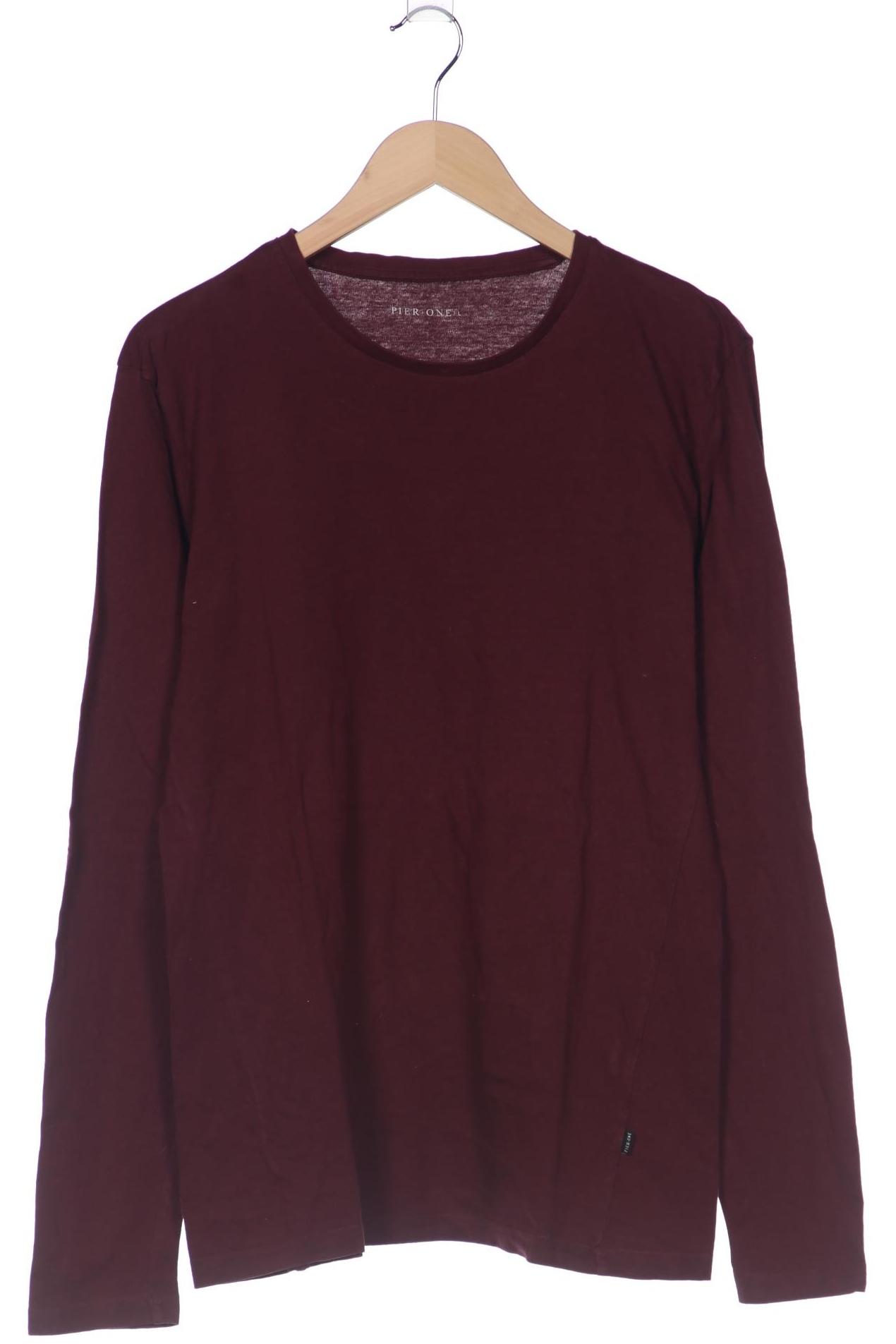 

pier one Herren Langarmshirt, bordeaux, Gr. 52