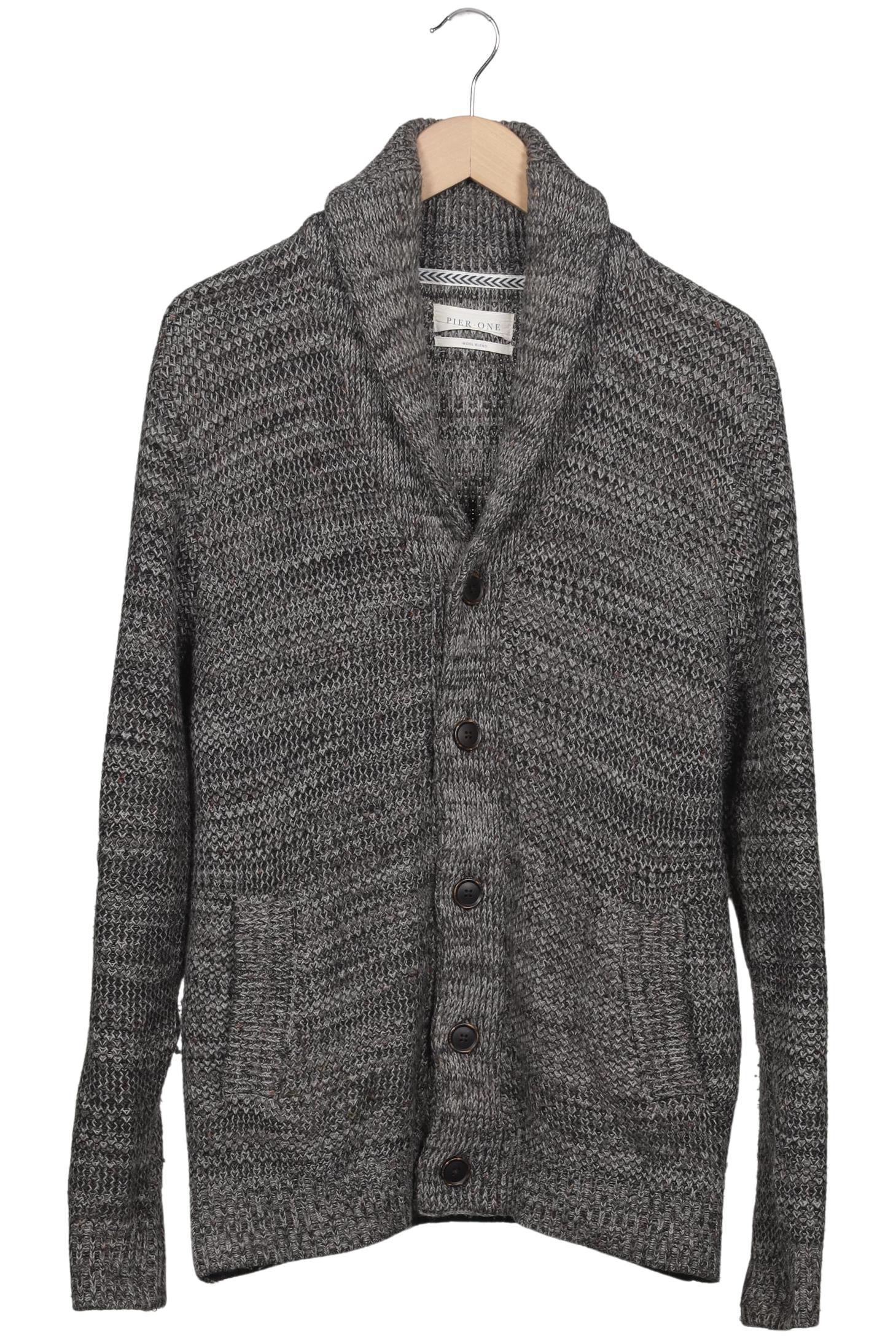 

pier one Herren Strickjacke, grau, Gr. 52