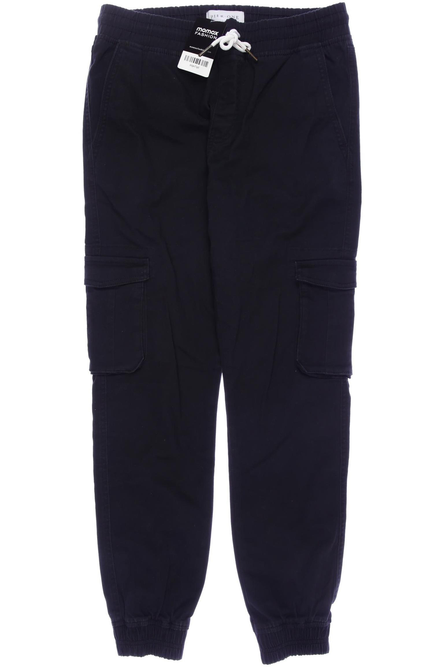 

pier one Herren Stoffhose, schwarz, Gr. 0