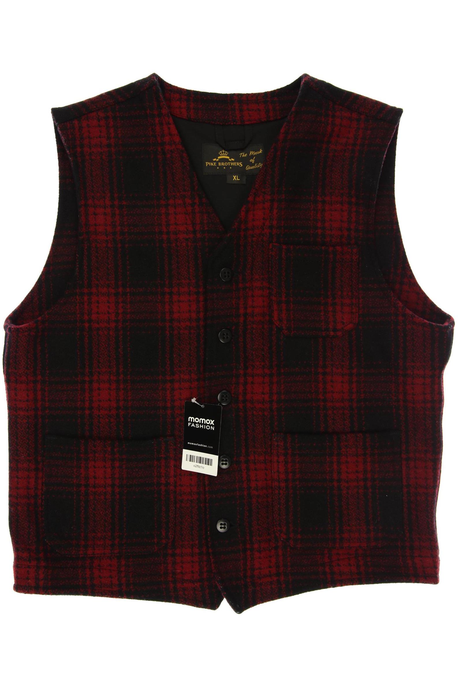

PIKE BROTHERS Herren Weste, rot