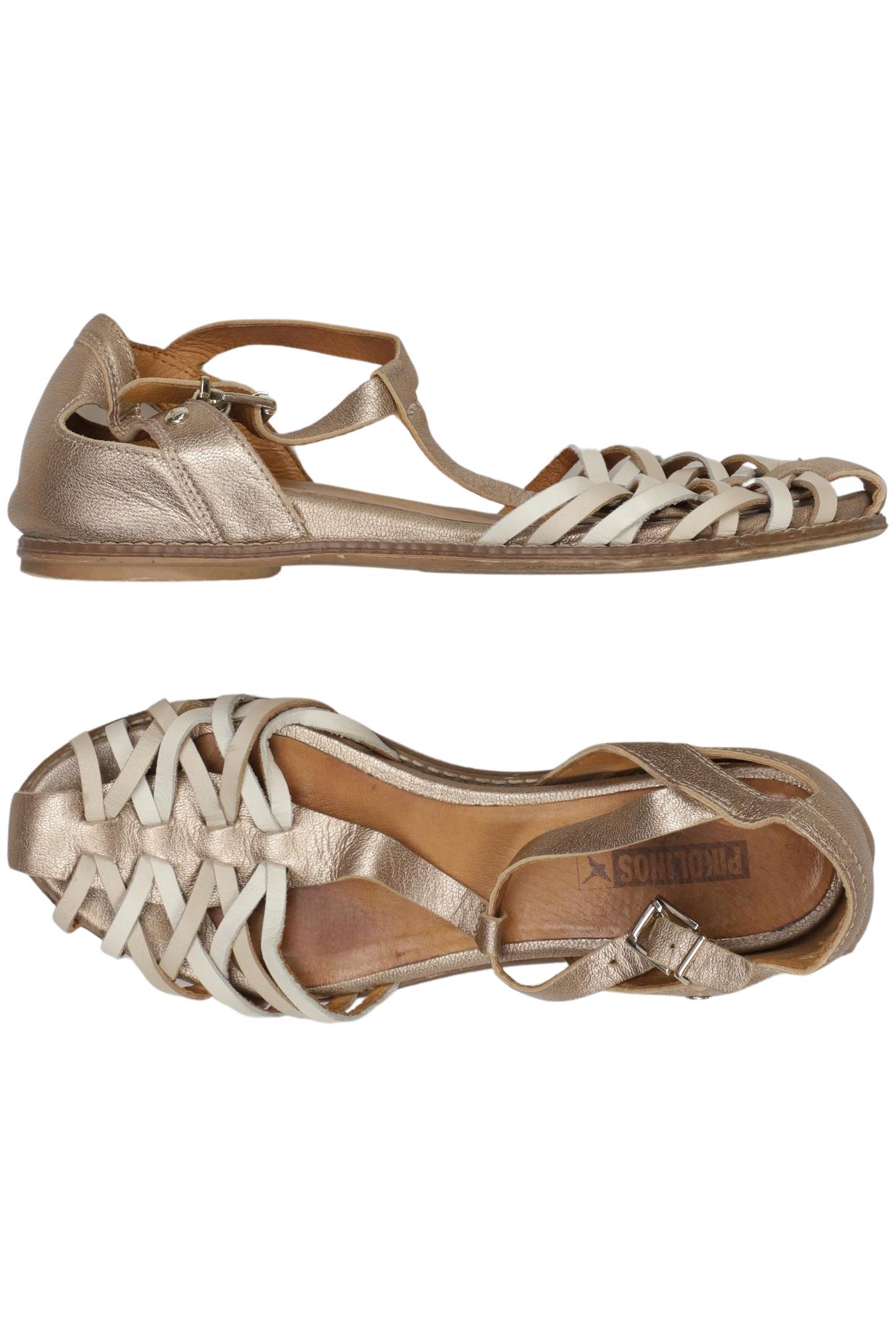 

Pikolinos Damen Sandale, gold, Gr. 38