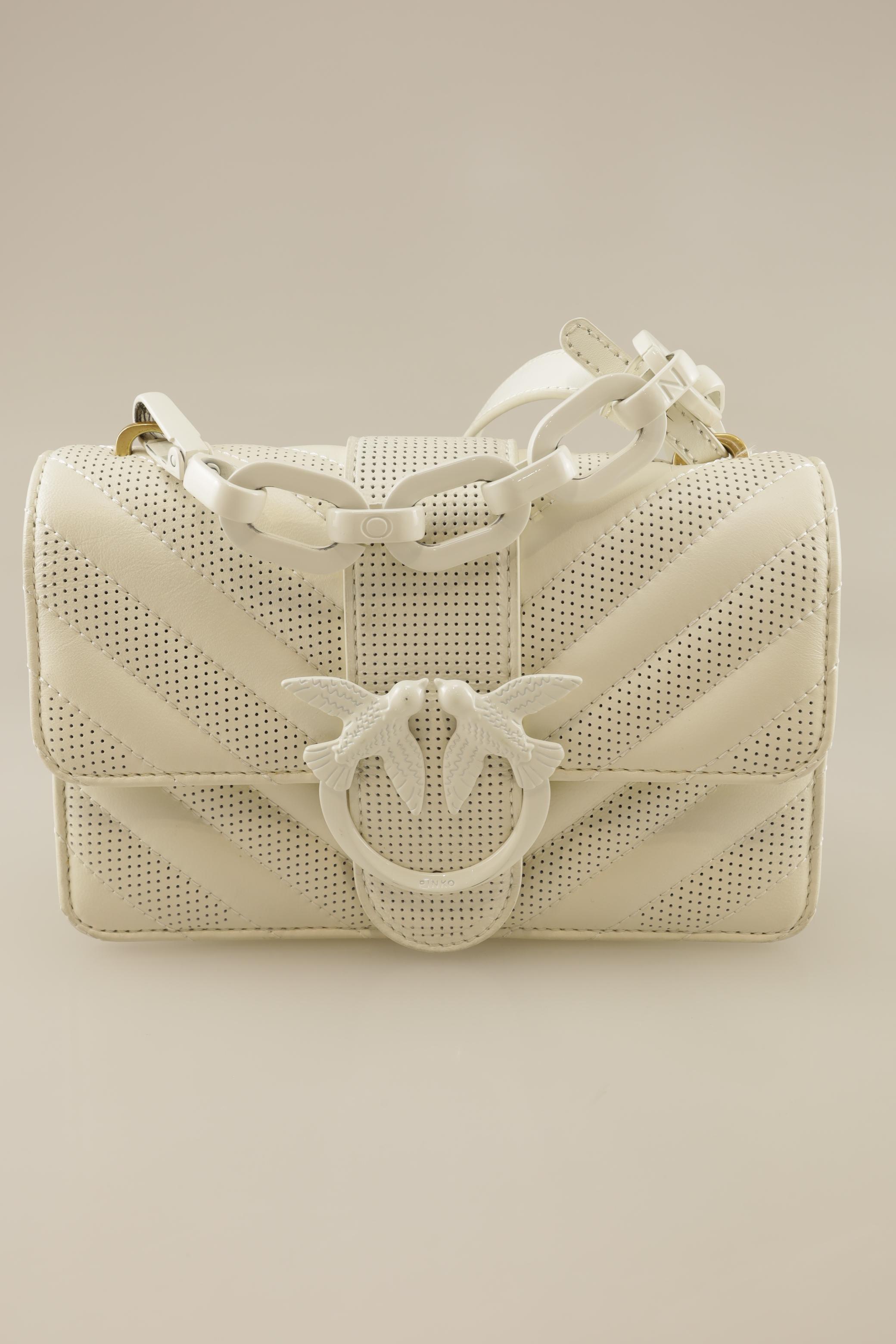 

Pinko Damen Handtasche, weiß, Gr.
