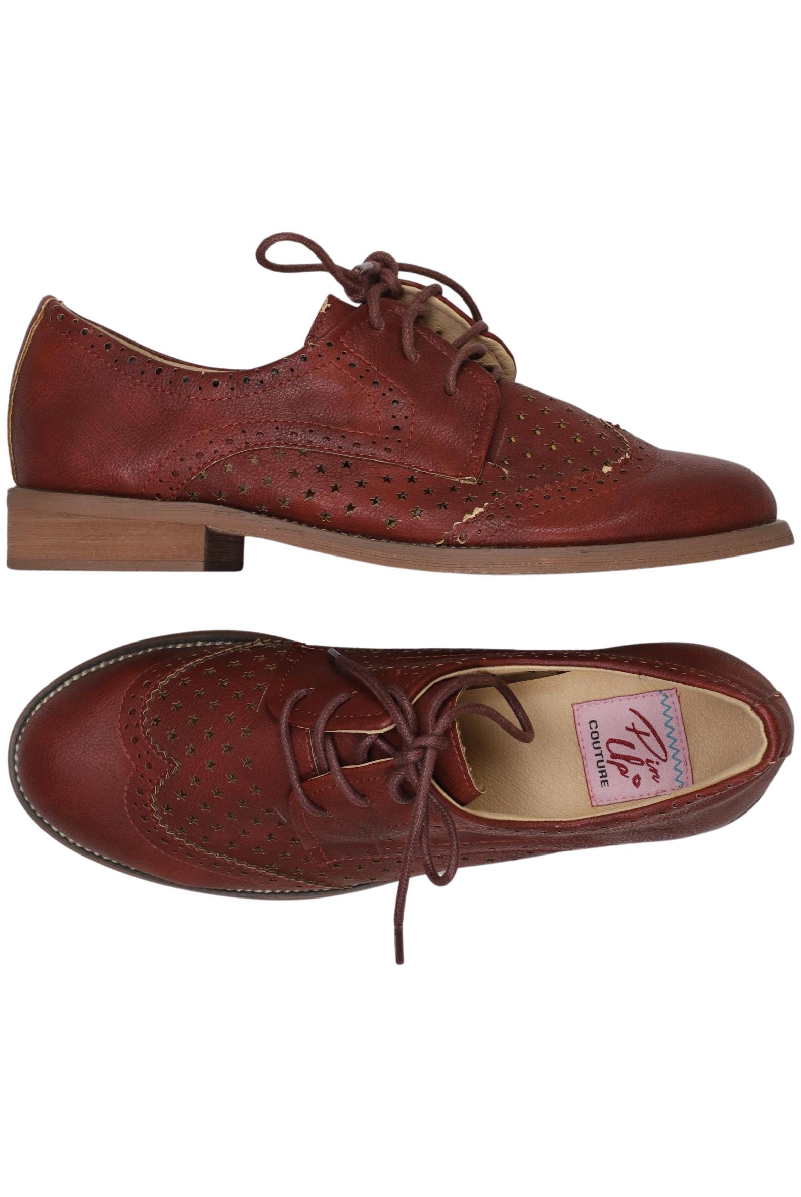 

Pinup Couture Damen Halbschuh, braun, Gr. 6