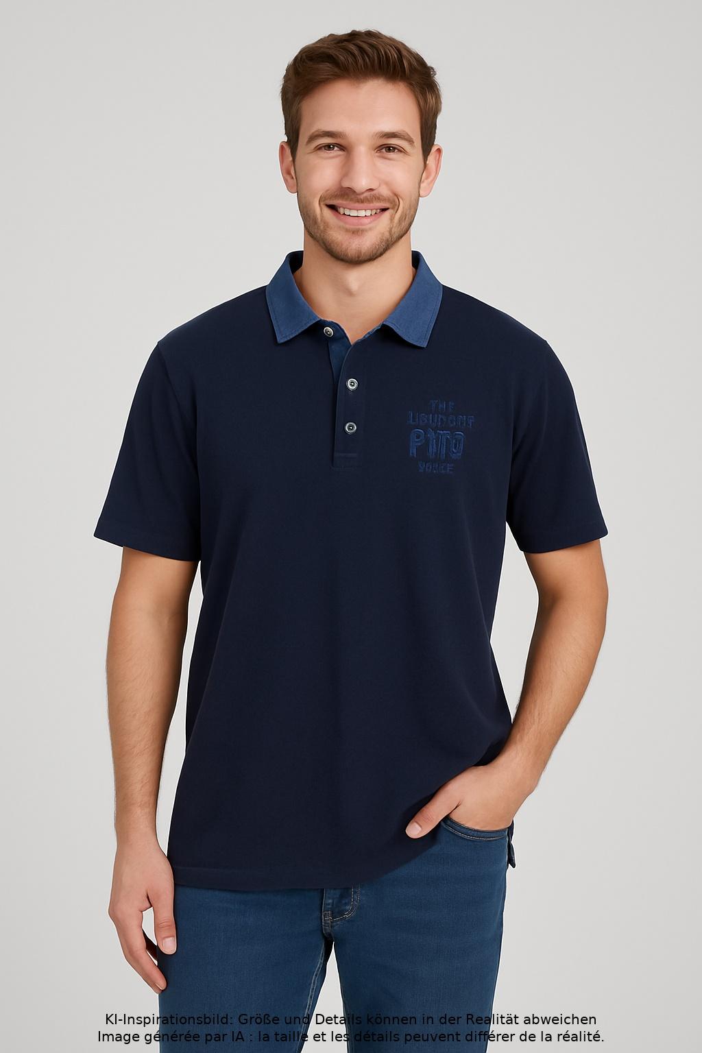 

Pioneer Herren Poloshirt, marineblau, Gr. 52