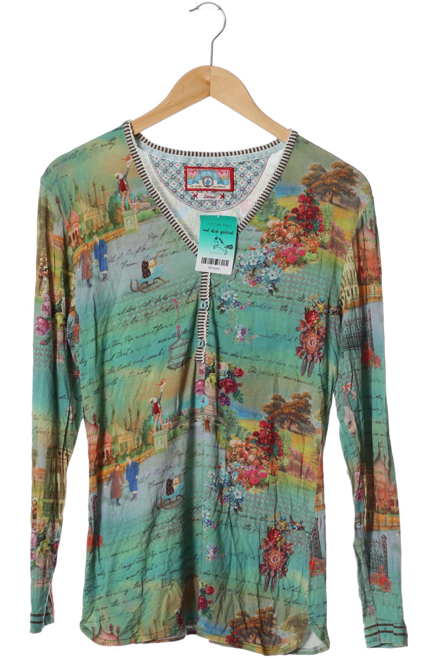 

Pip Studio Damen Langarmshirt, grün, Gr.