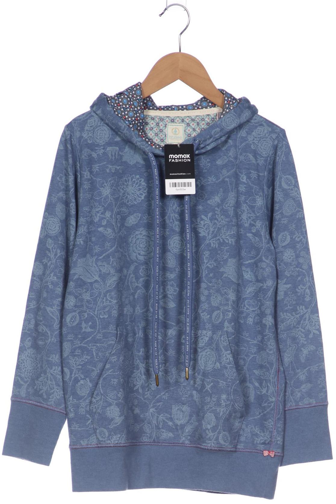 

Pip Studio Damen Kapuzenpullover, blau, Gr. 36