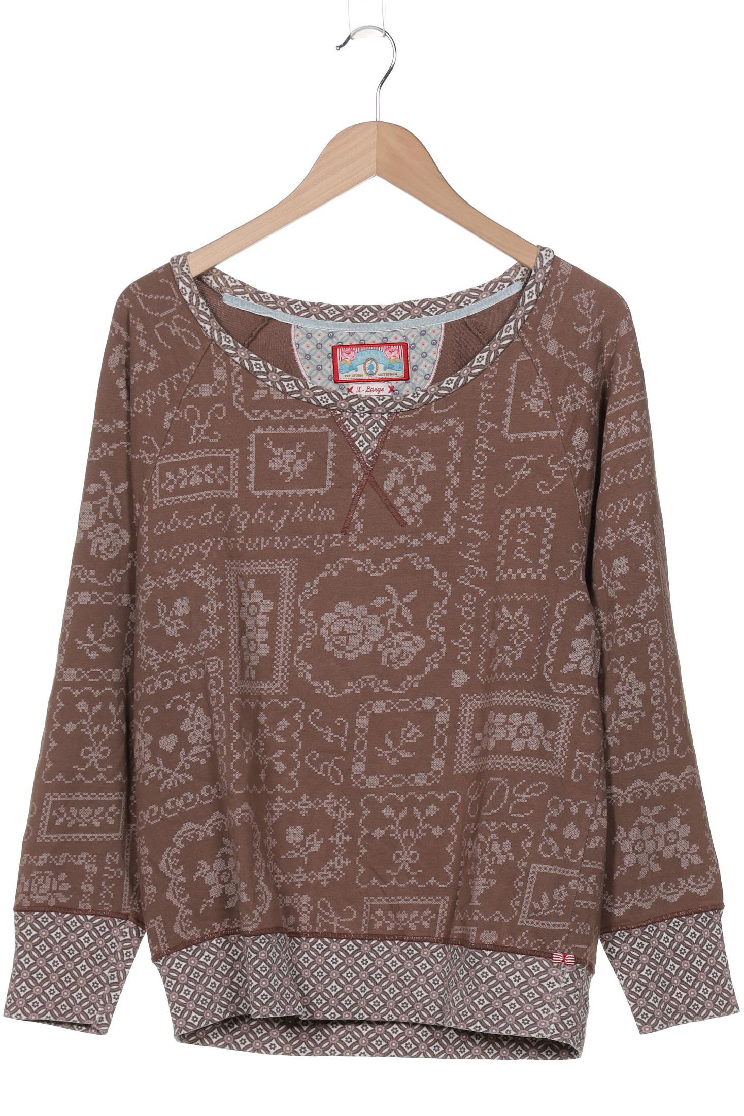 

Pip Studio Damen Sweatshirt, braun, Gr. 44