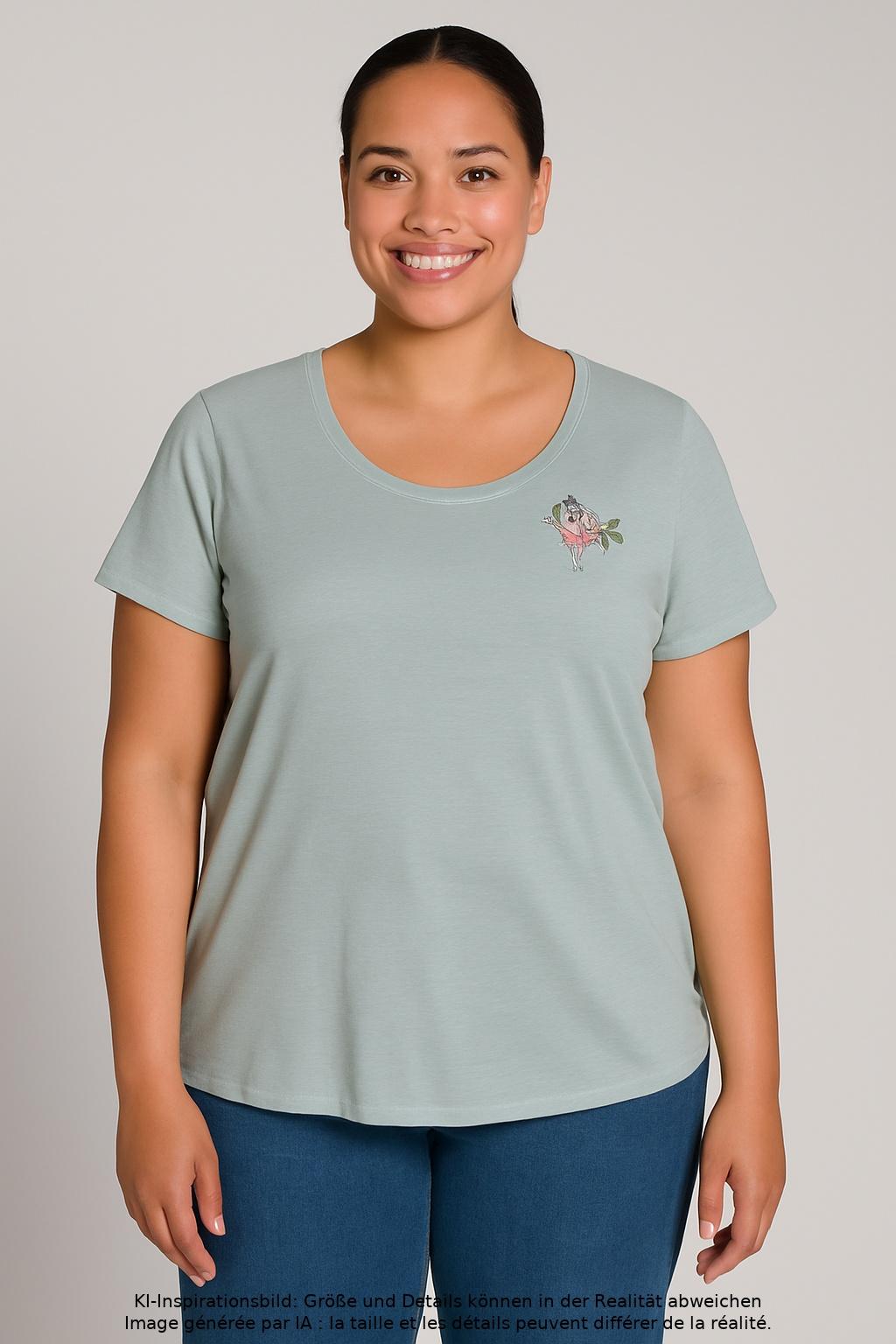 

Pip Studio Damen T-Shirt, hellblau, Gr. 46