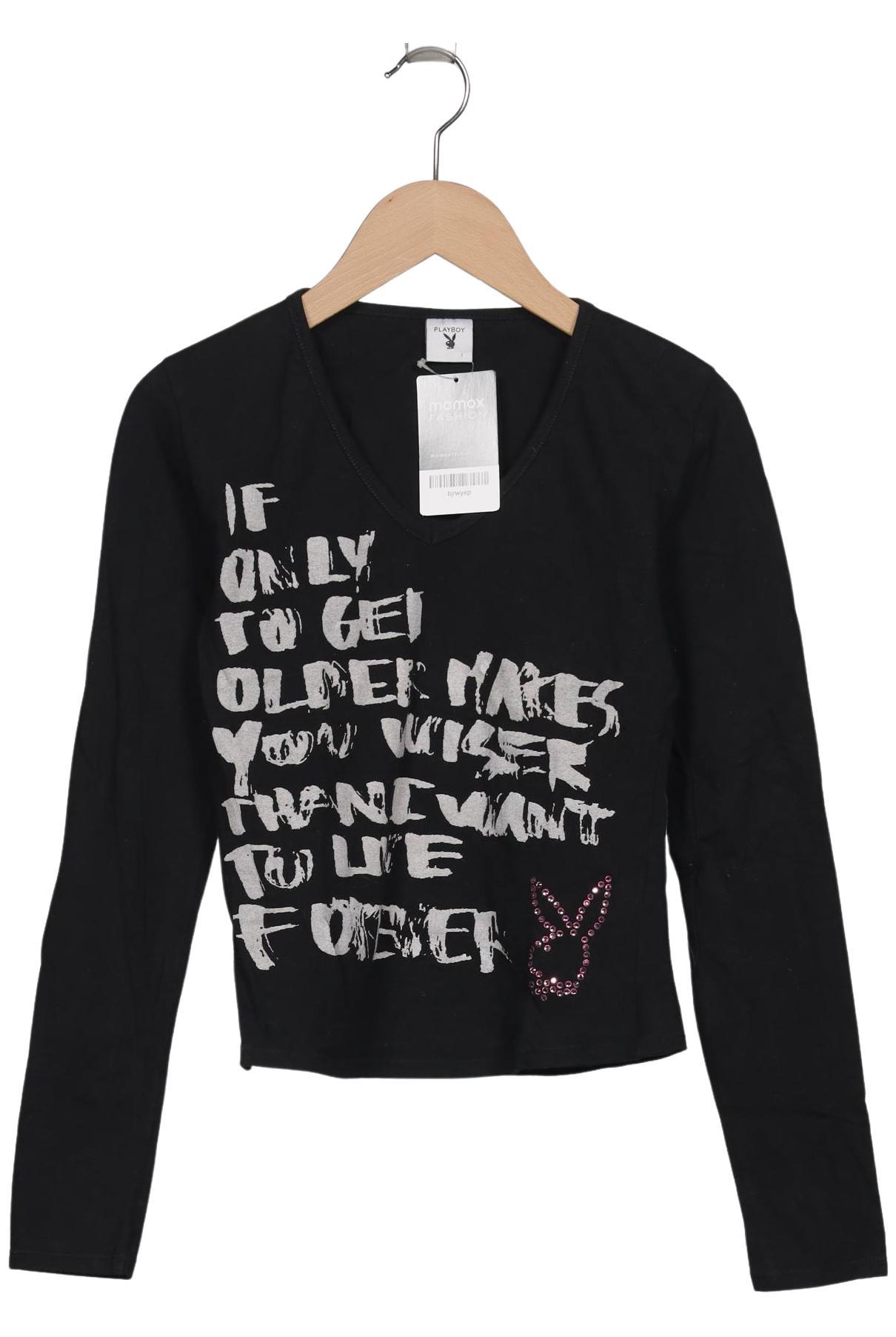 

Playboy Damen Langarmshirt, schwarz, Gr. 36